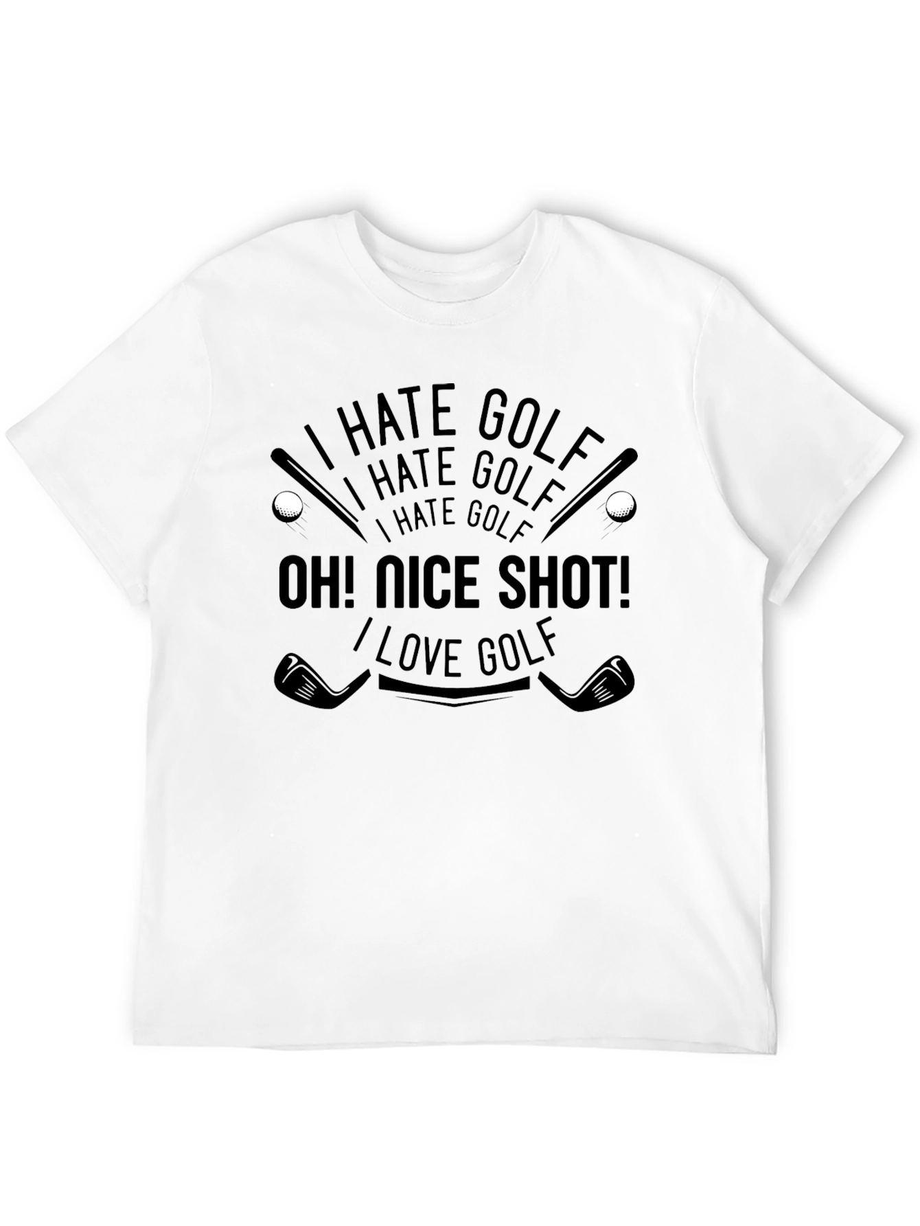 I Hate Golf - Funny Golfing T-Shirt