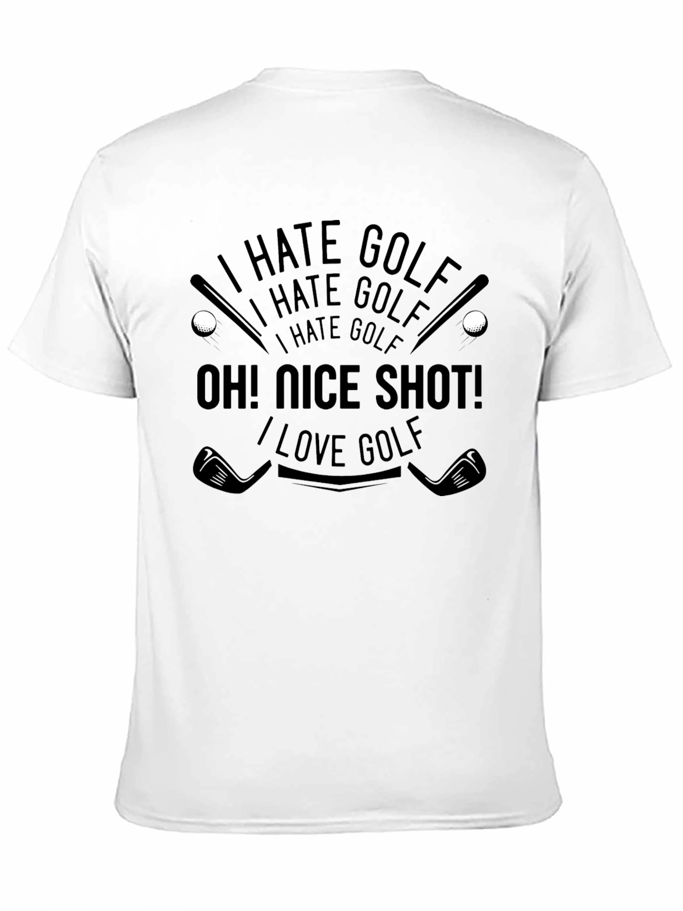 I Hate Golf - Funny Golfing T-Shirt