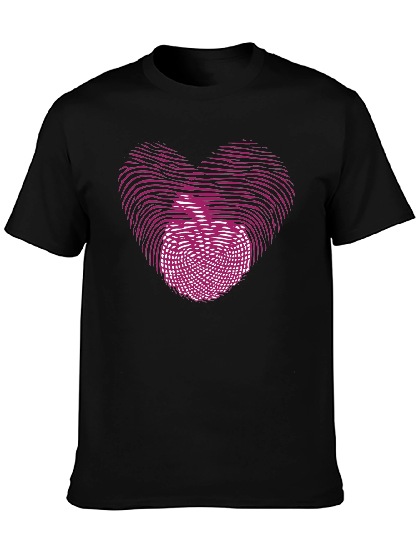 Heart Apple Fingerprint Graphic T-Shirt