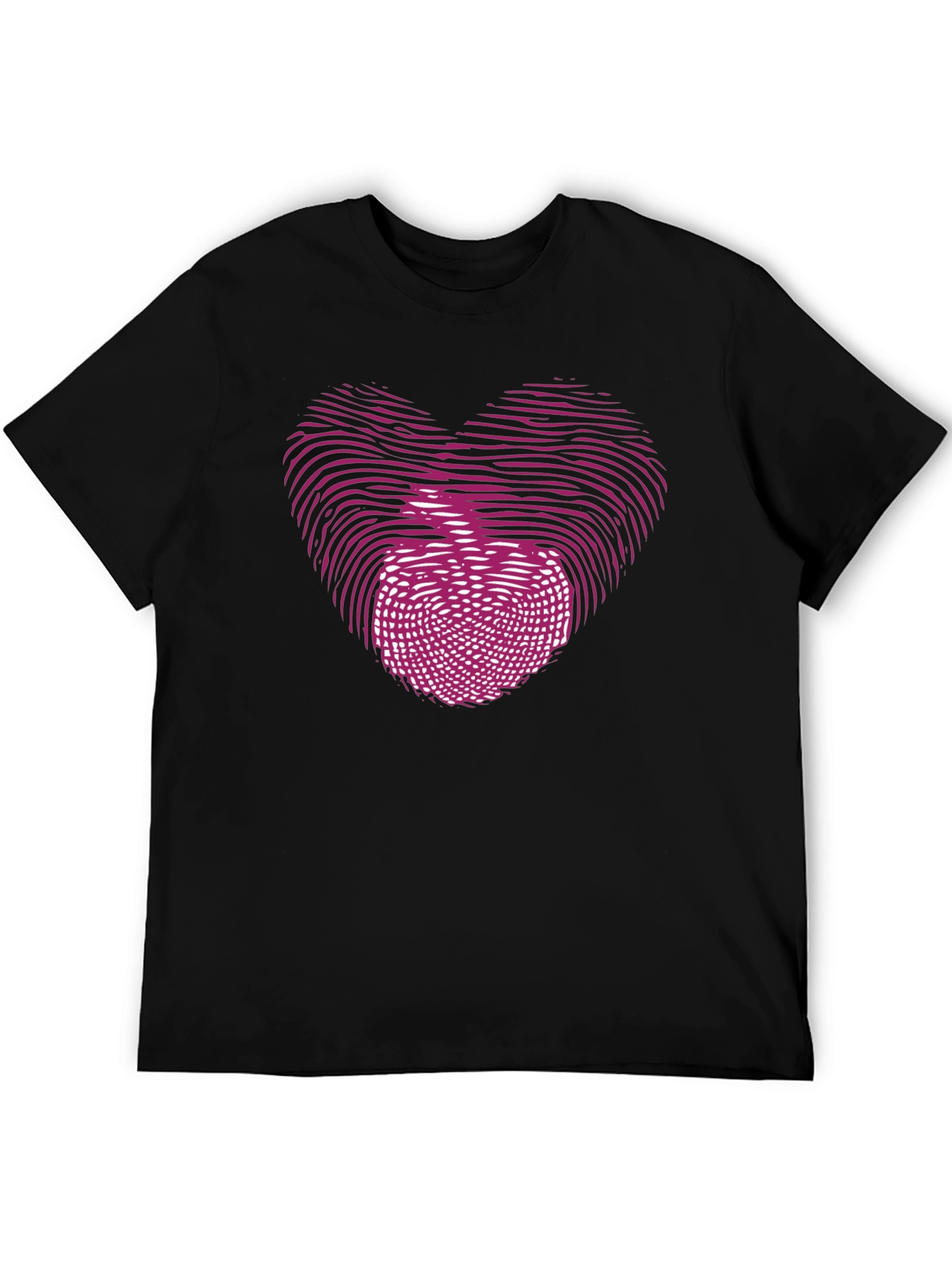 Heart Apple Fingerprint Graphic T-Shirt