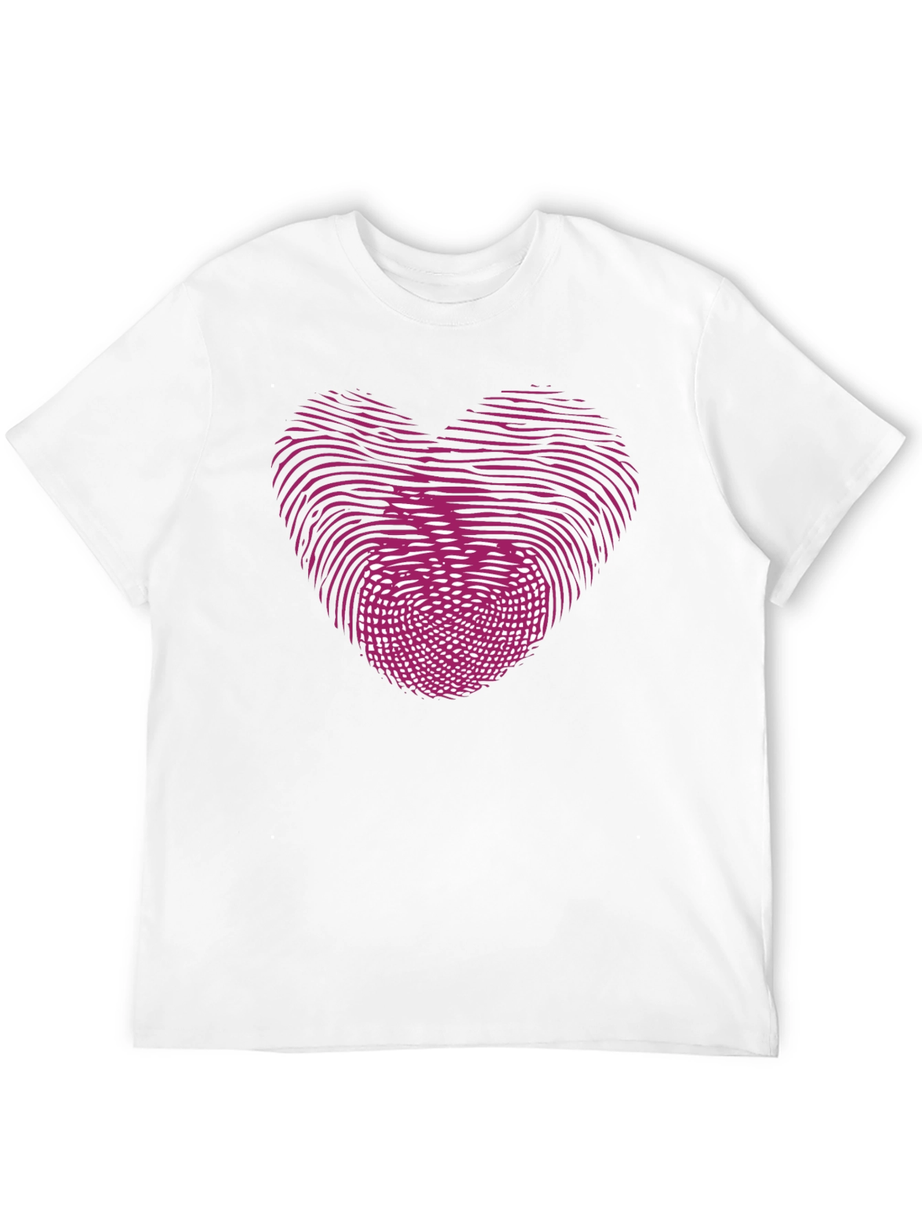 Heart Apple Fingerprint Graphic T-Shirt