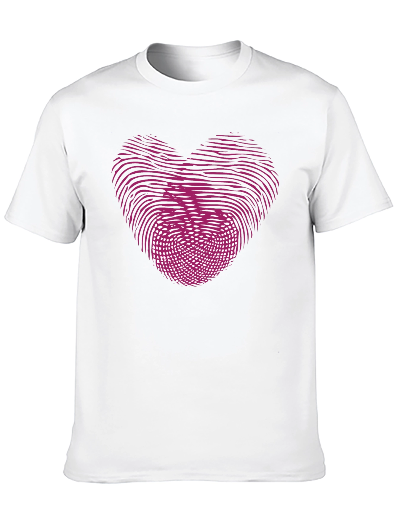 Heart Apple Fingerprint Graphic T-Shirt