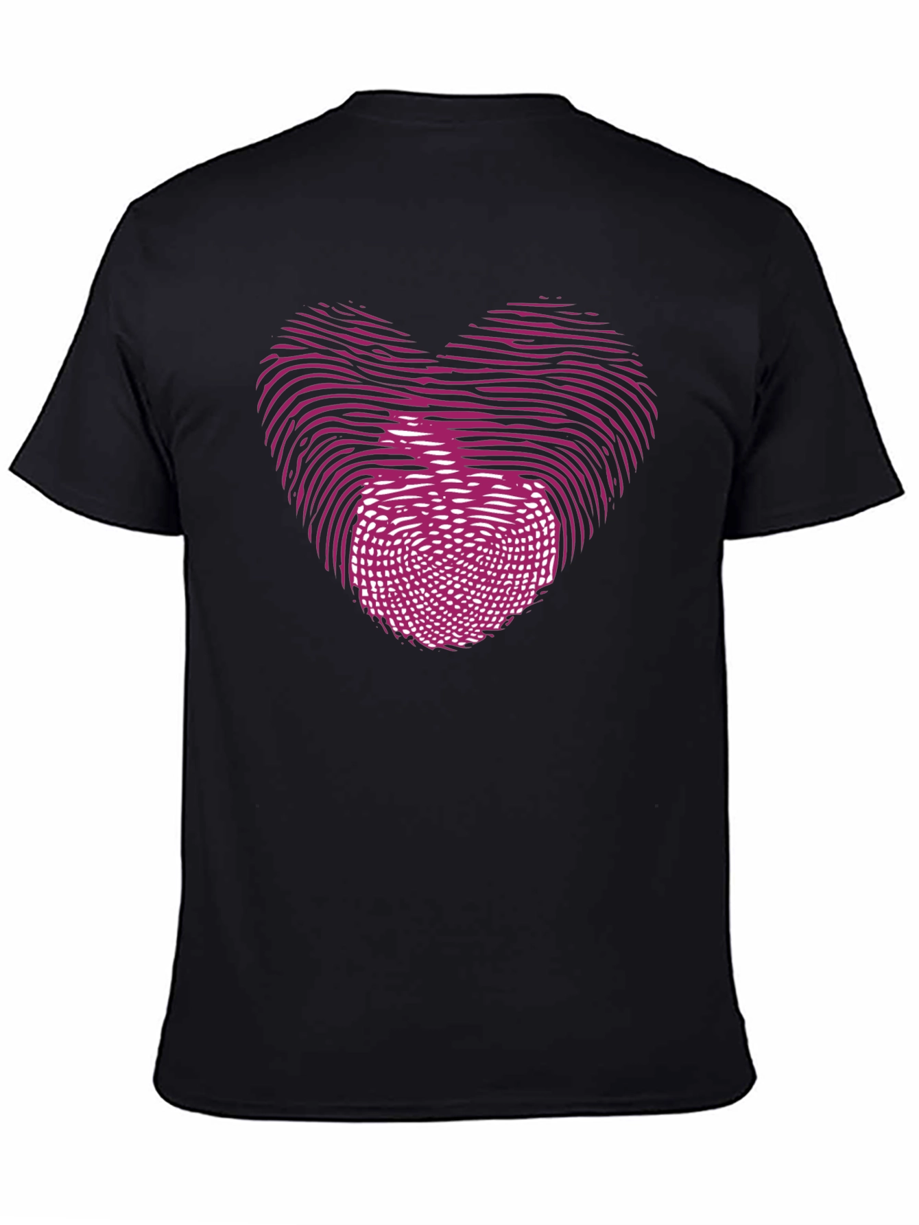 Heart Apple Fingerprint Graphic T-Shirt