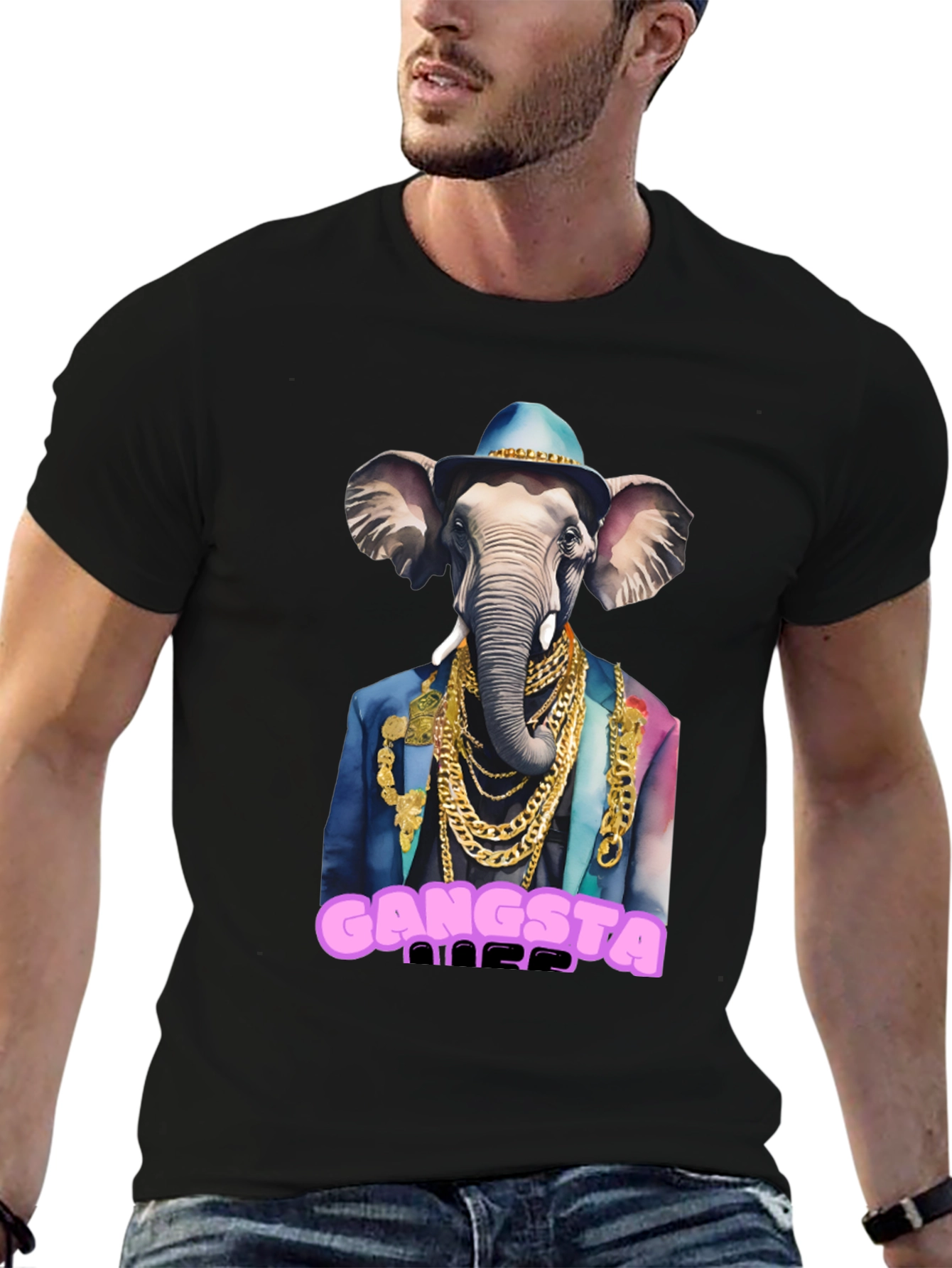 Gangsta Elephant Graphic Tee