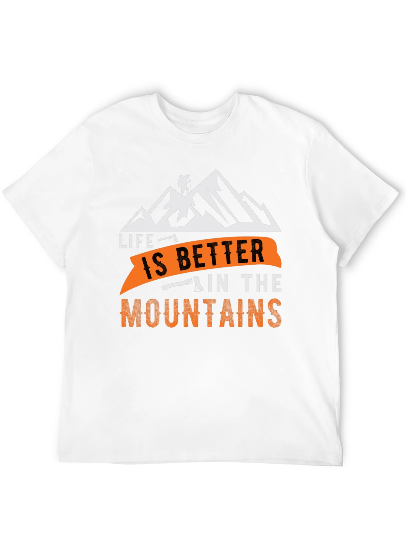 Life is Better in the Mountains Black T-Shirt
