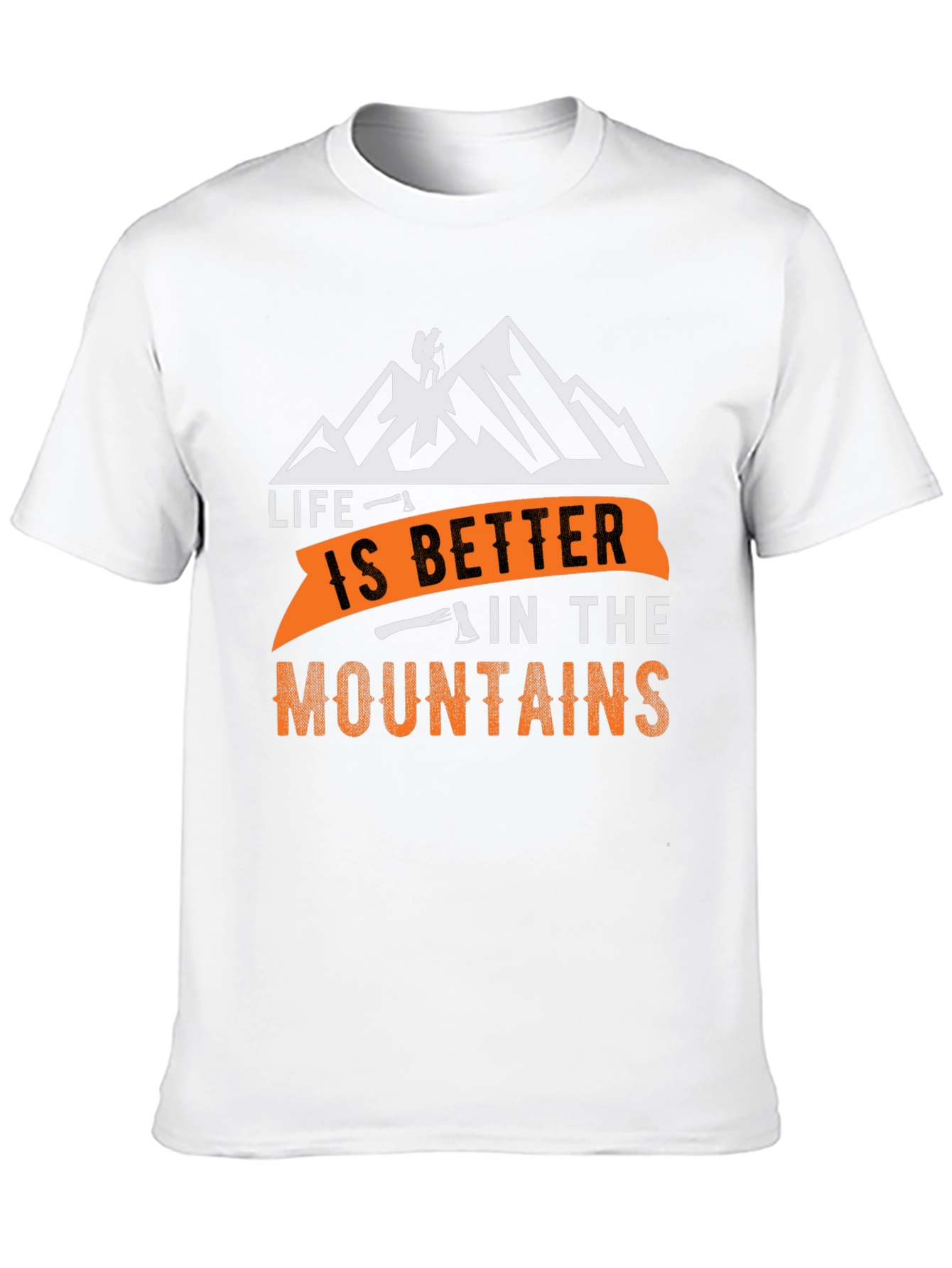 Life is Better in the Mountains Black T-Shirt
