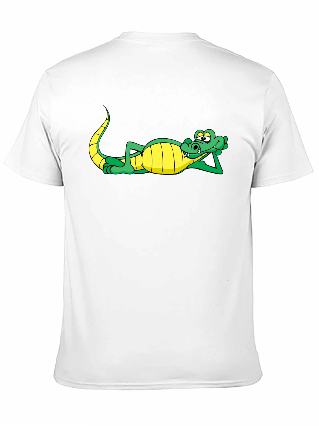 Chill Crocodile Graphic Tee - Black Cotton Shirt