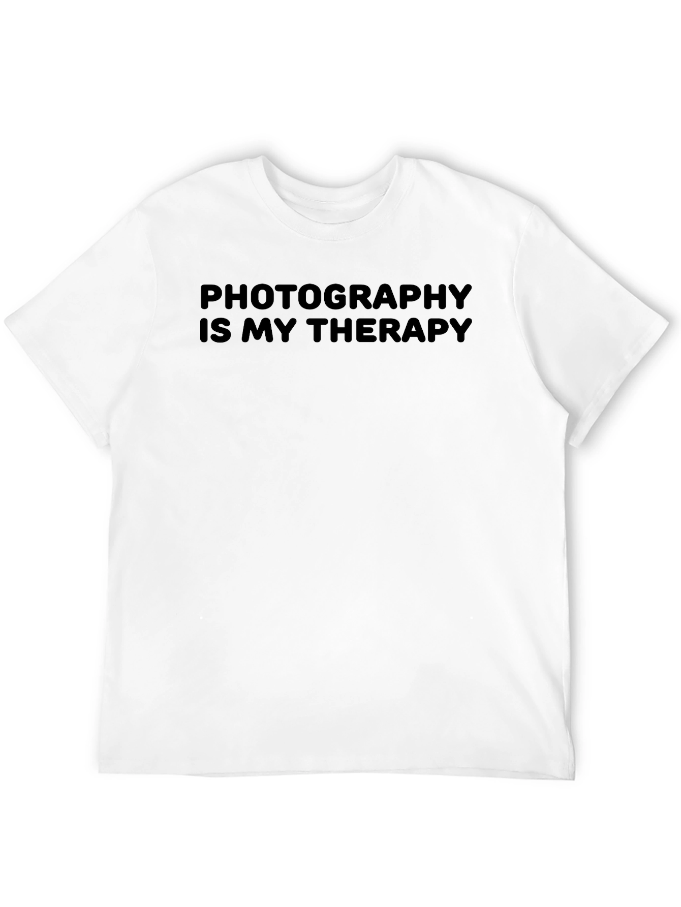 Photography is My Therapy Tee - Black