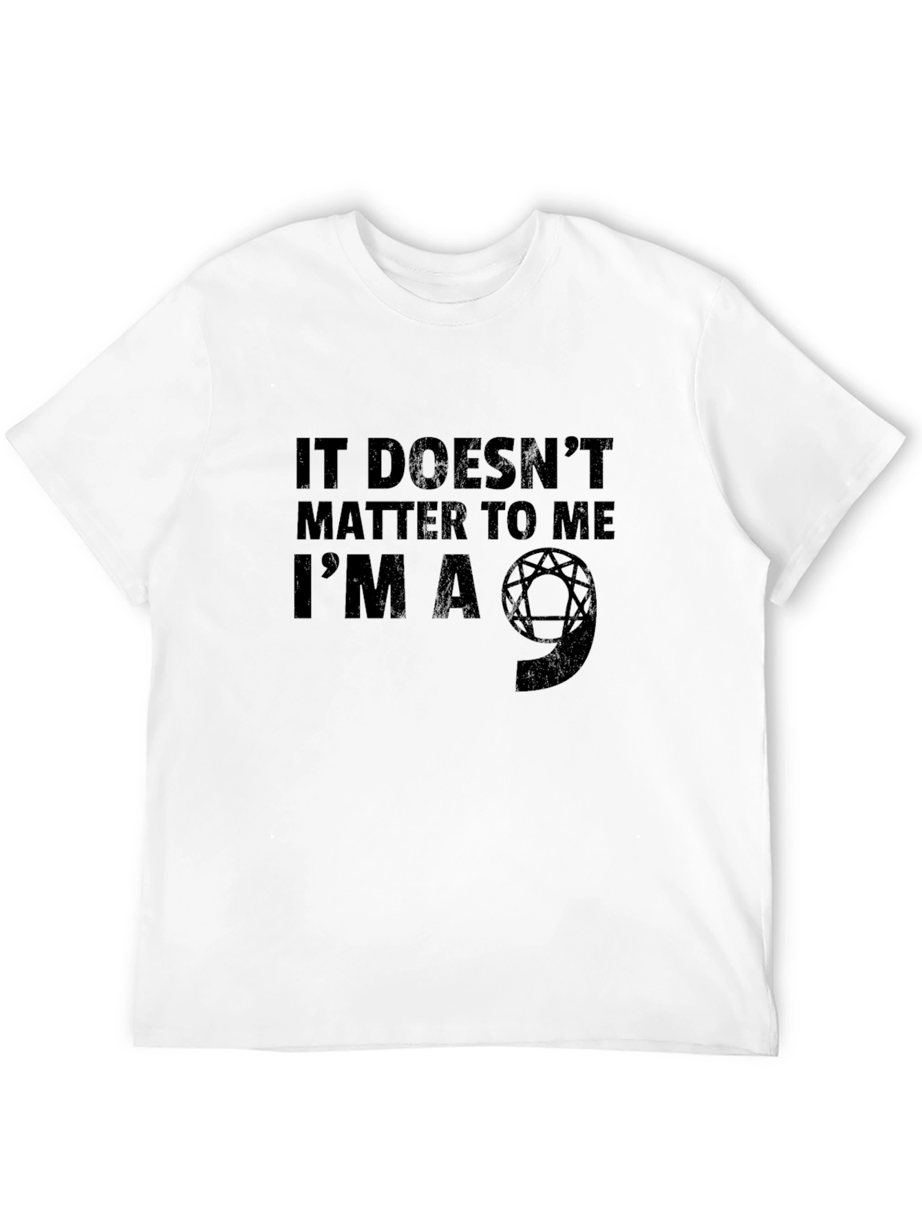 Im A 9 Enneagram T-Shirt - Black Crew Neck