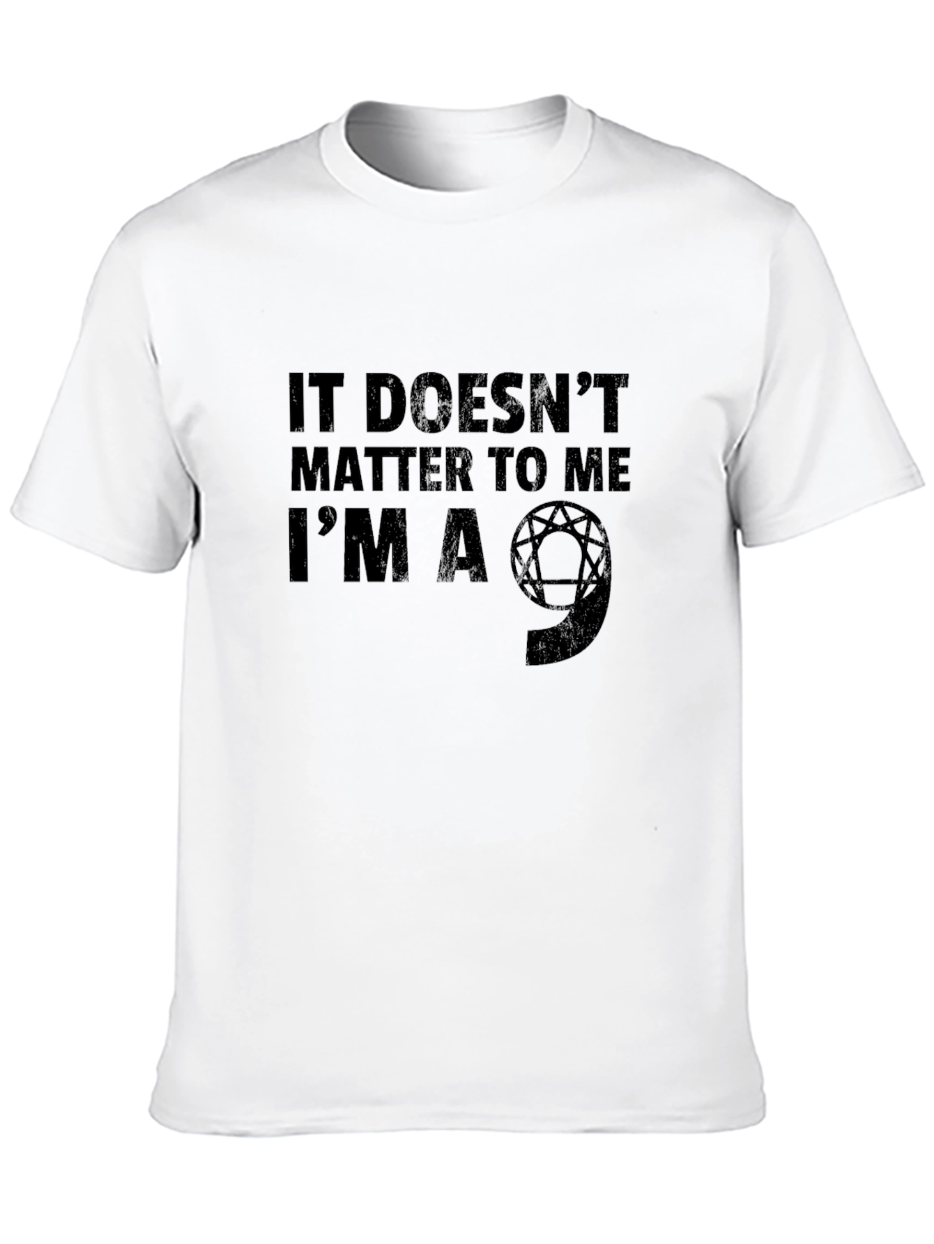 Im A 9 Enneagram T-Shirt - Black Crew Neck