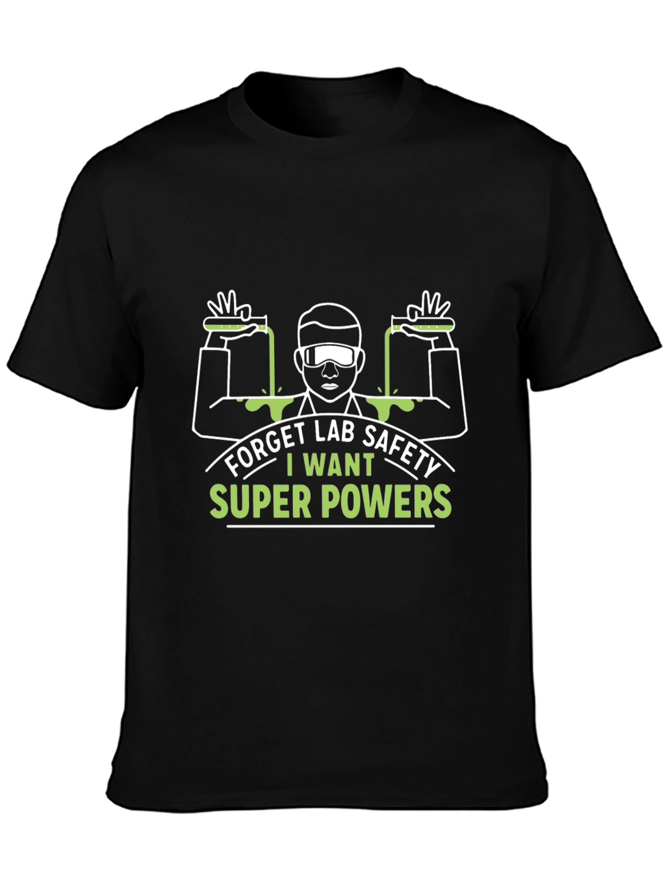Funny Lab Safety Super Powers T-Shirt