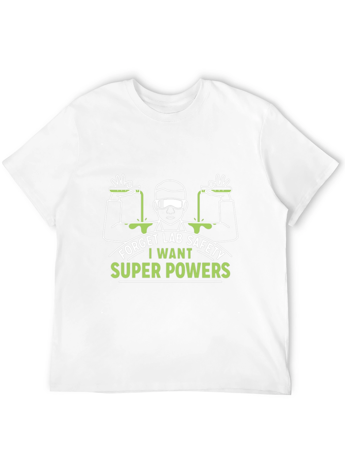 Funny Lab Safety Super Powers T-Shirt
