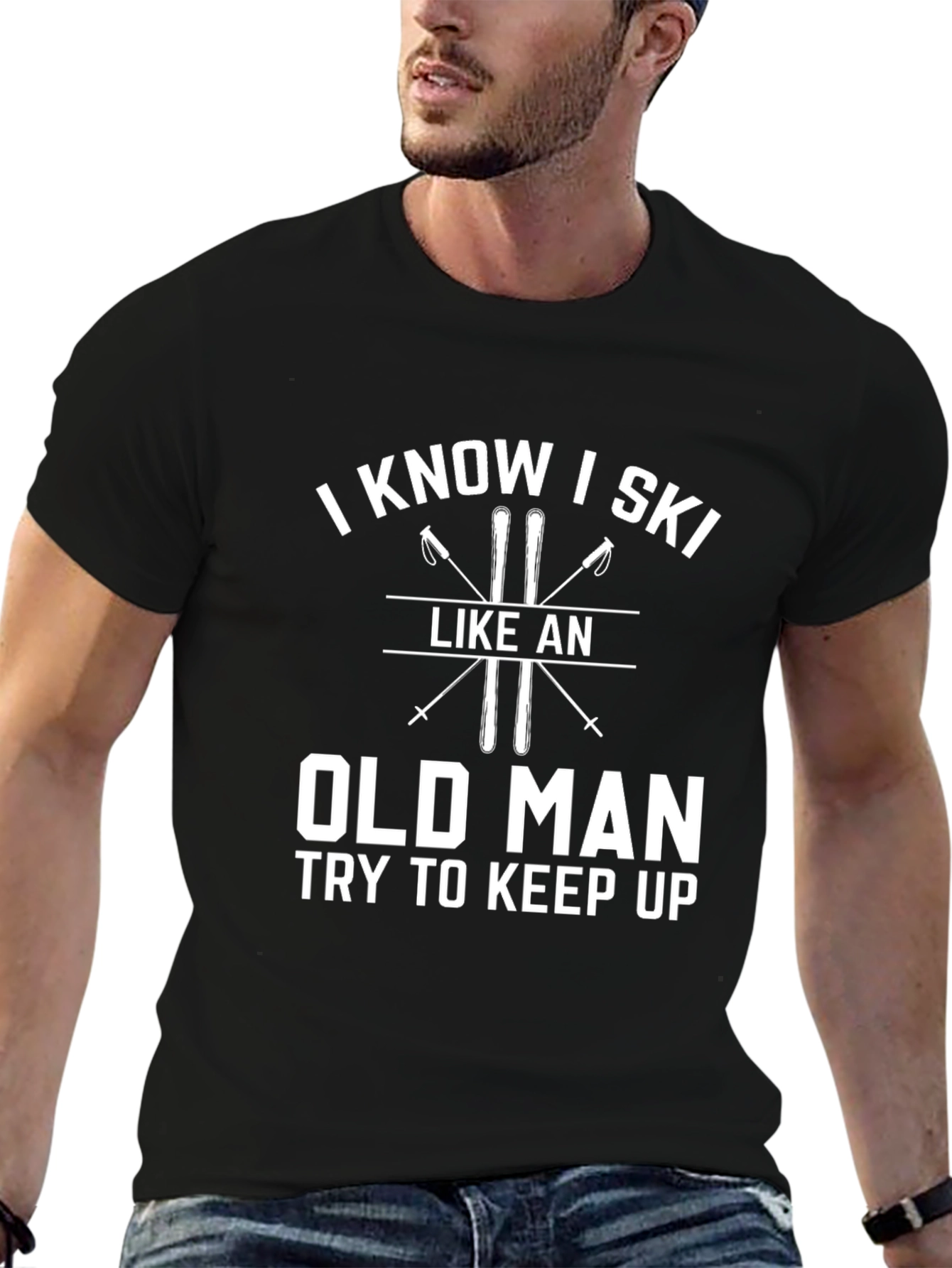 Funny Skiing T-Shirt - Old Man Humor
