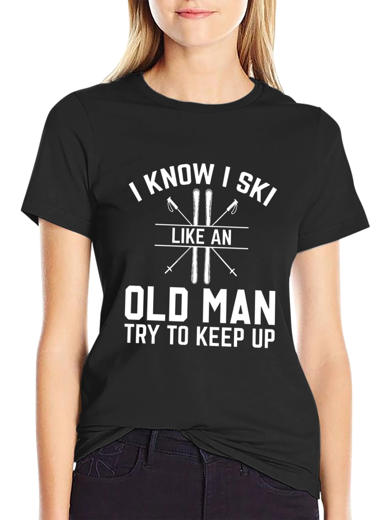 Funny Skiing T-Shirt - Old Man Humor