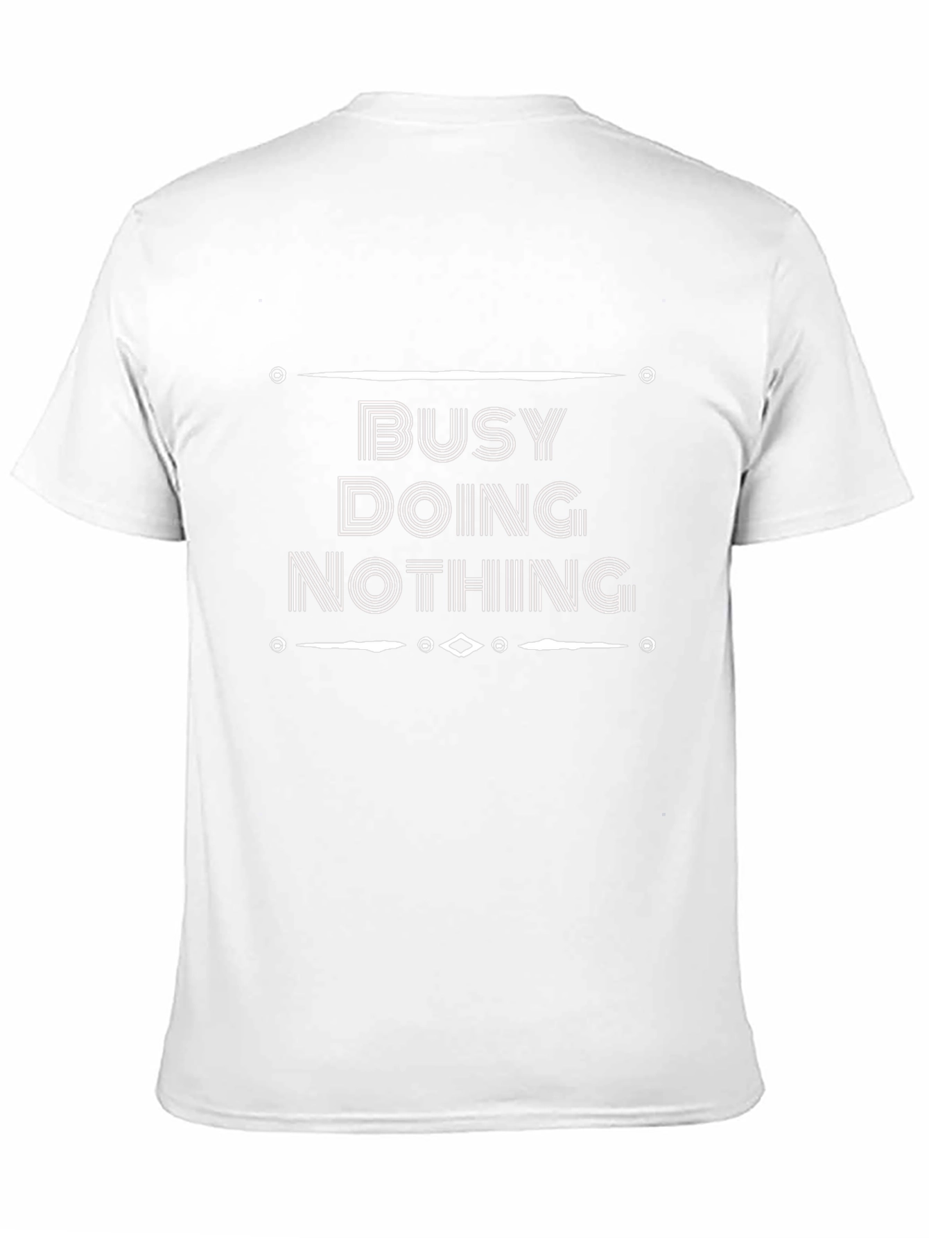 Busy Doing Nothing Graphic T-Shirt - Casual Black Tee