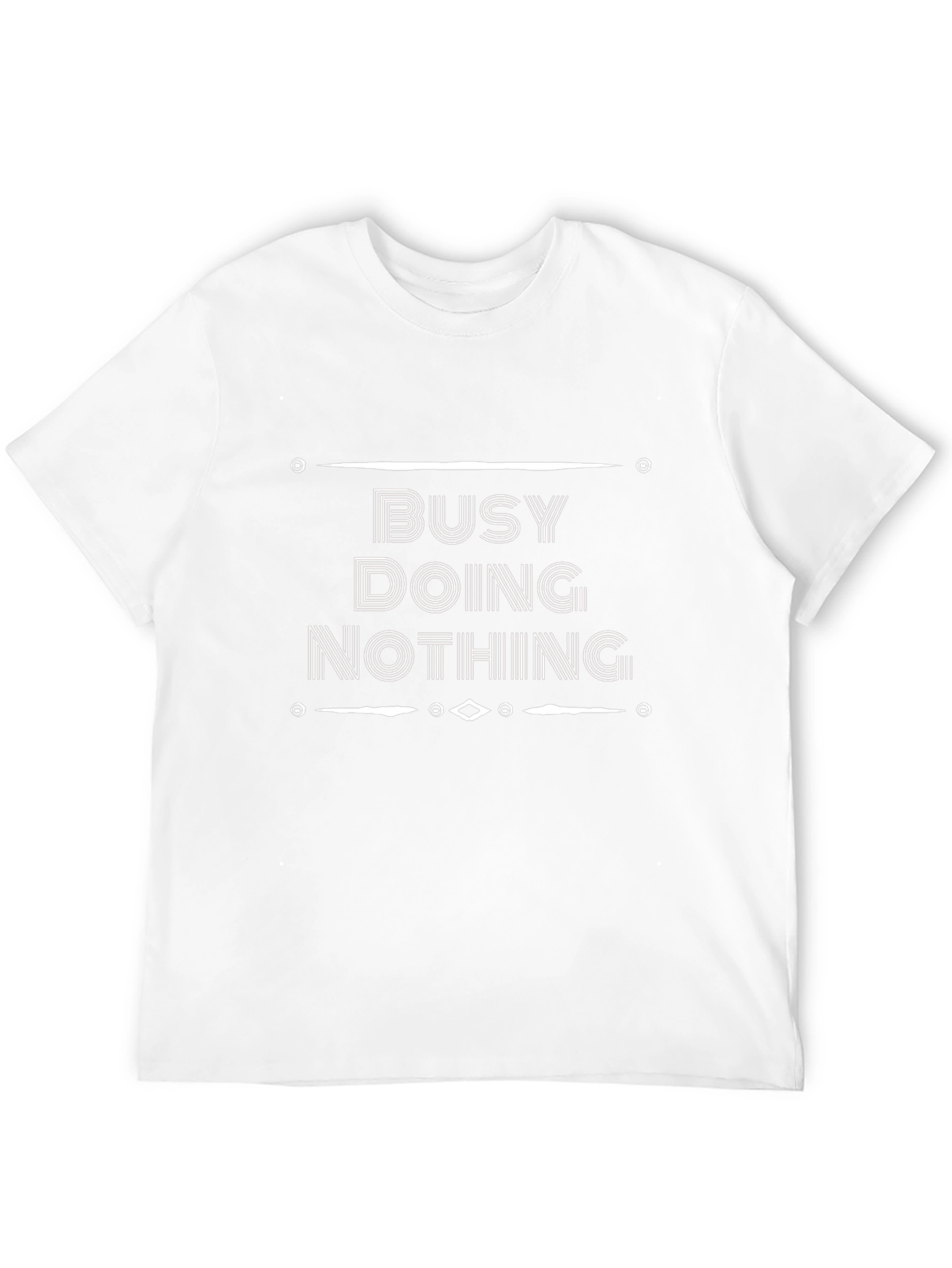 Busy Doing Nothing Graphic T-Shirt - Casual Black Tee
