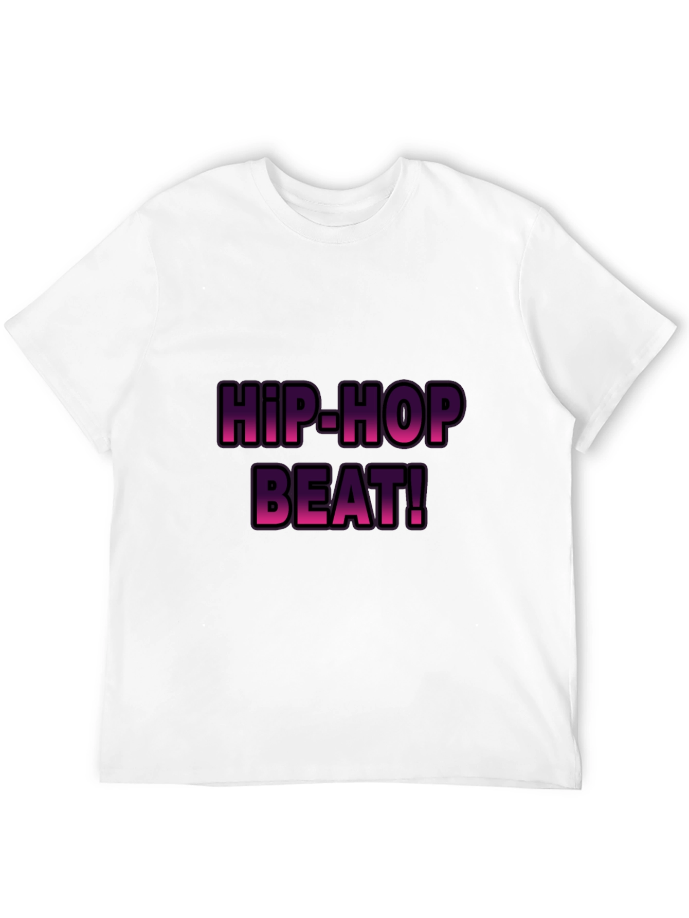 Hip-Hop Beat! Graphic T-Shirt - Stylish Black Tee