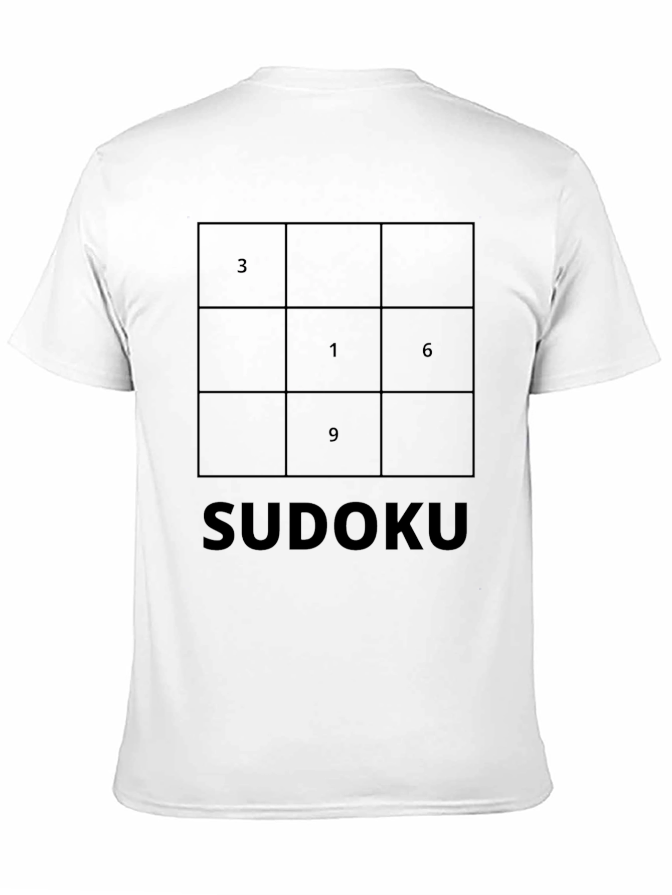 Sudoku Puzzle Black T-Shirt - Mind Games Tee