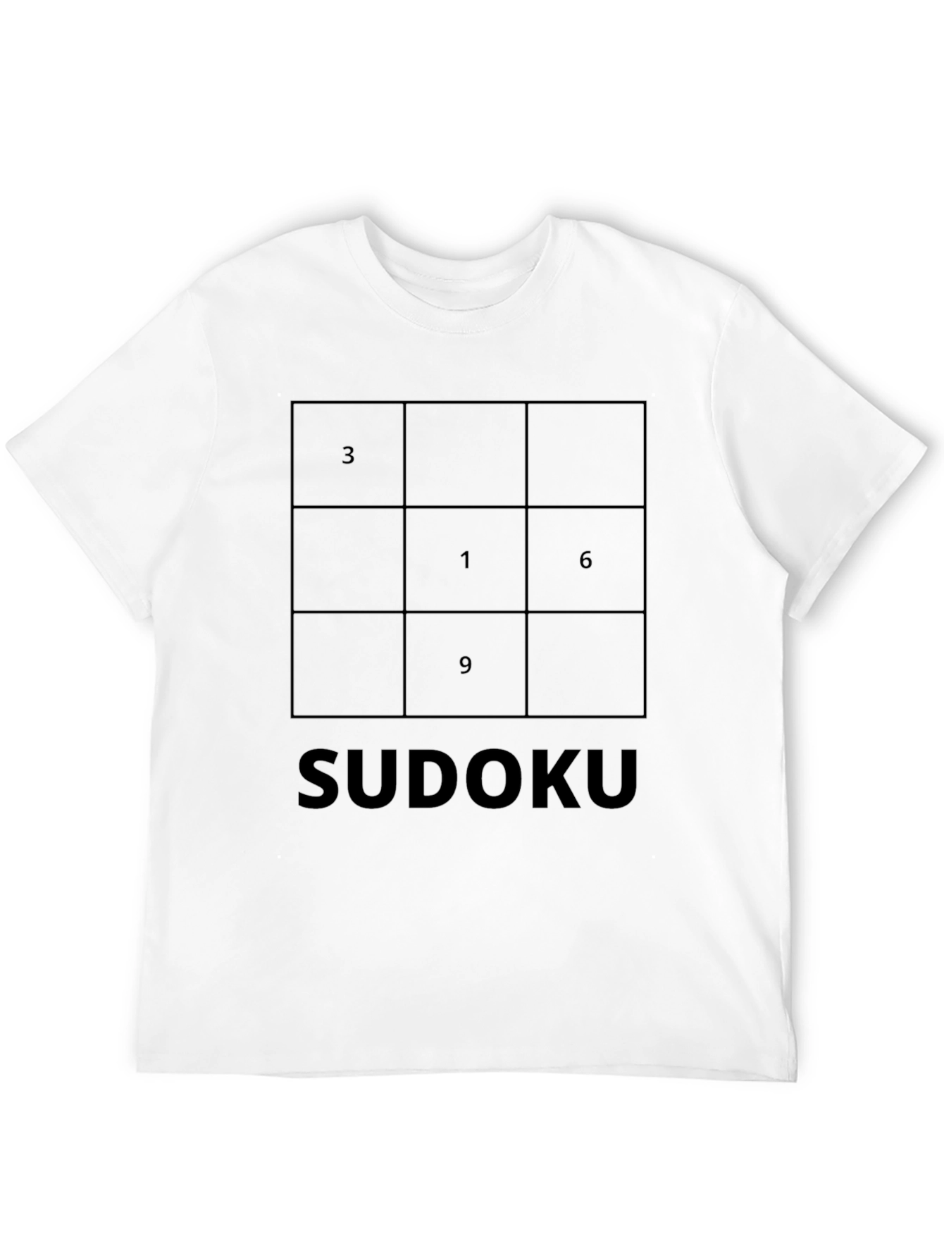 Sudoku Puzzle Black T-Shirt - Mind Games Tee