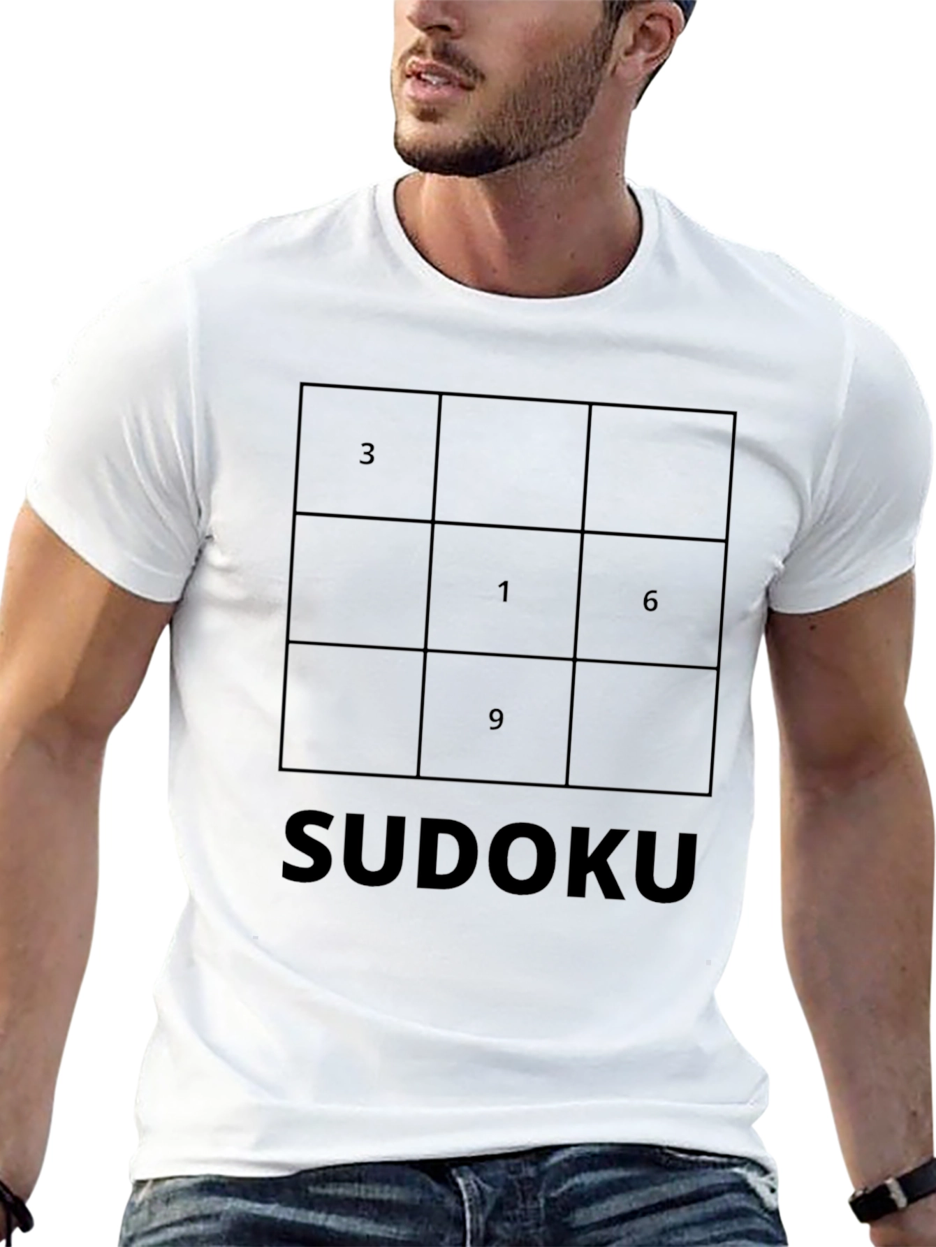 Sudoku Puzzle Black T-Shirt - Mind Games Tee
