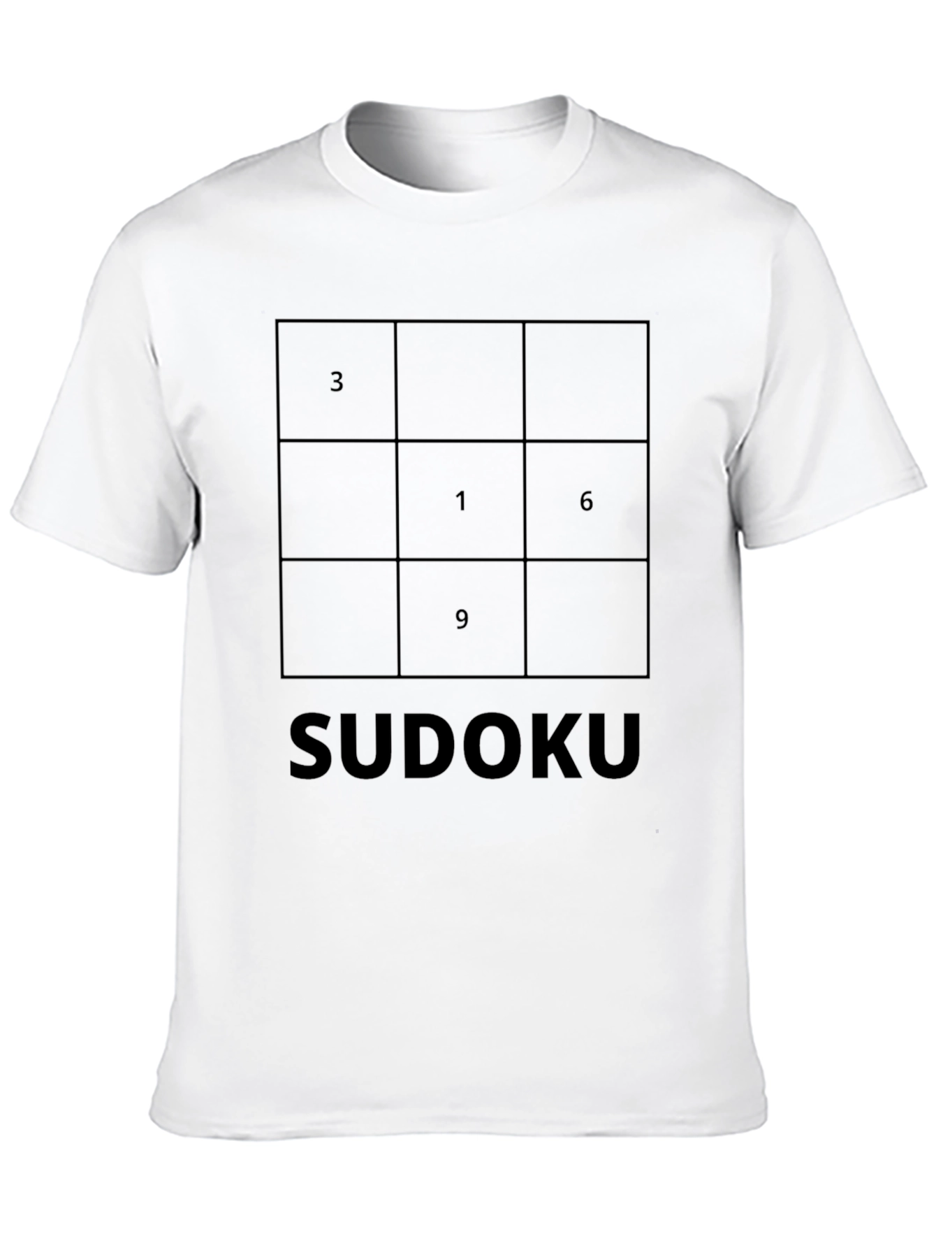 Sudoku Puzzle Black T-Shirt - Mind Games Tee