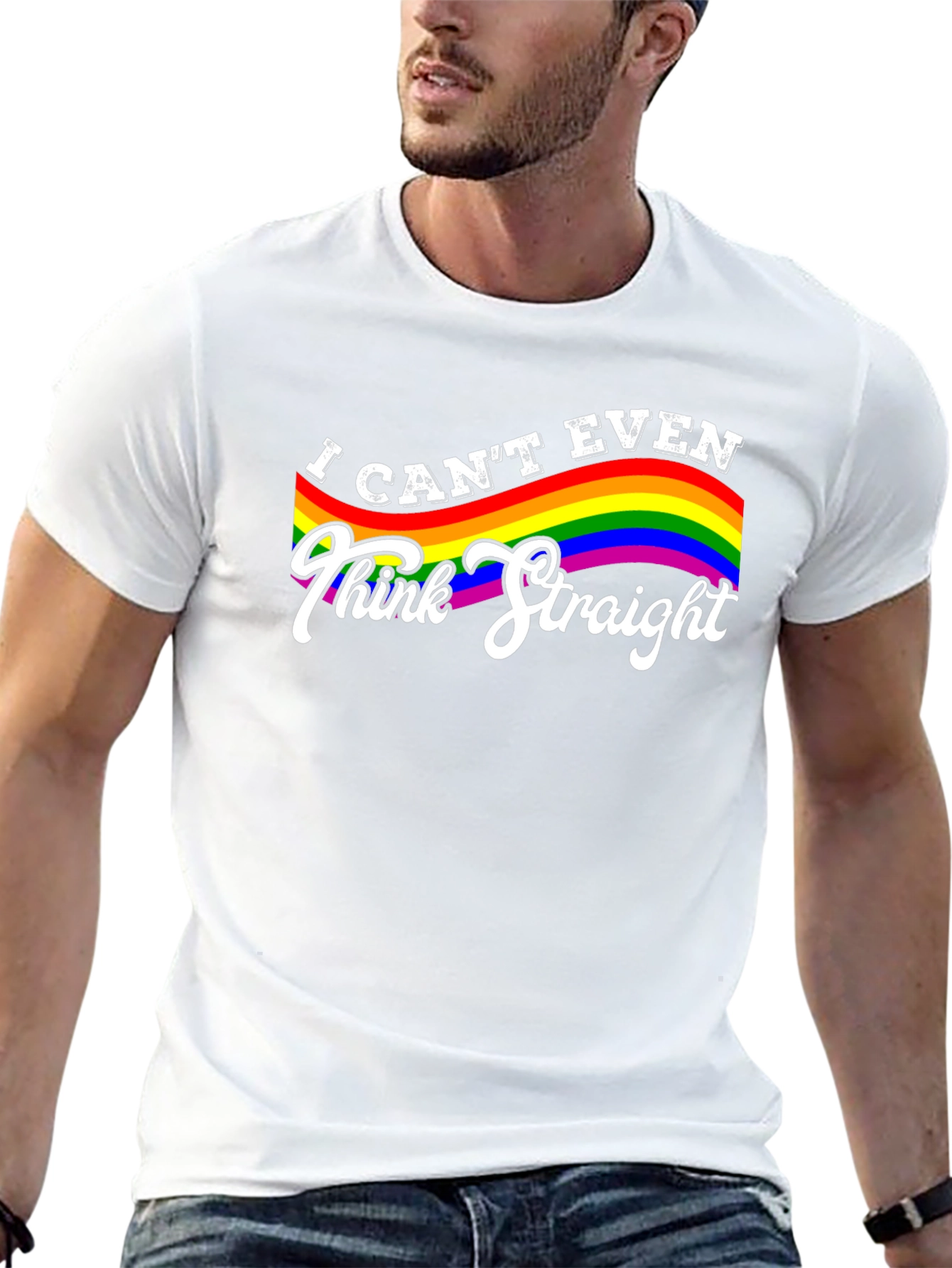 I Cant Even Think Straight LGBTQ Pride T-Shirt