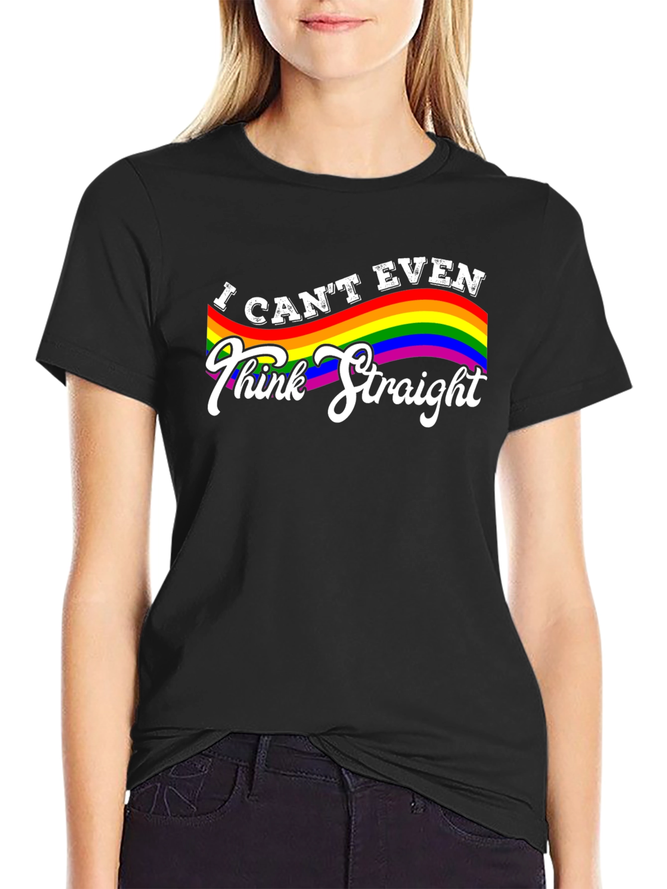I Cant Even Think Straight LGBTQ Pride T-Shirt