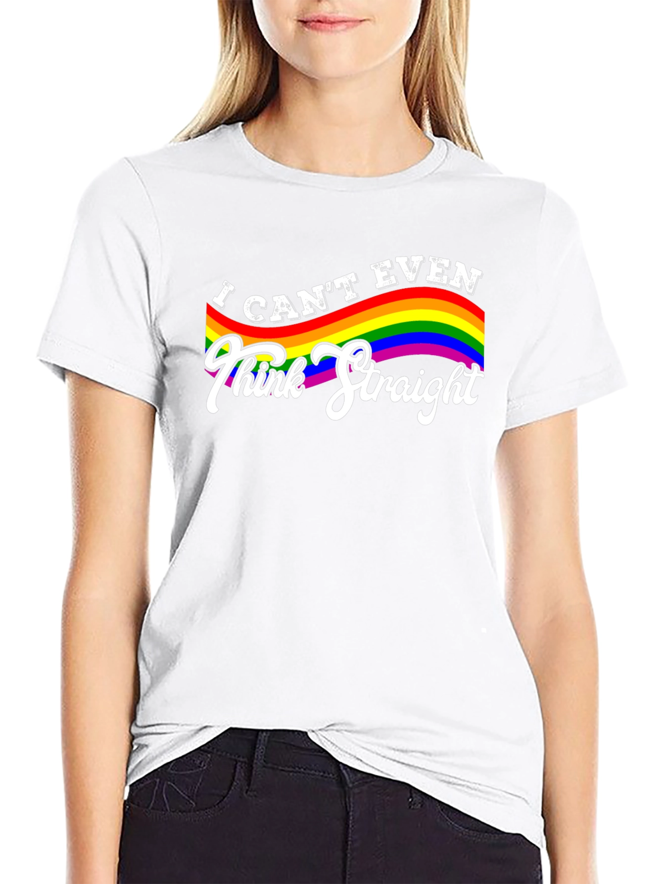 I Cant Even Think Straight LGBTQ Pride T-Shirt