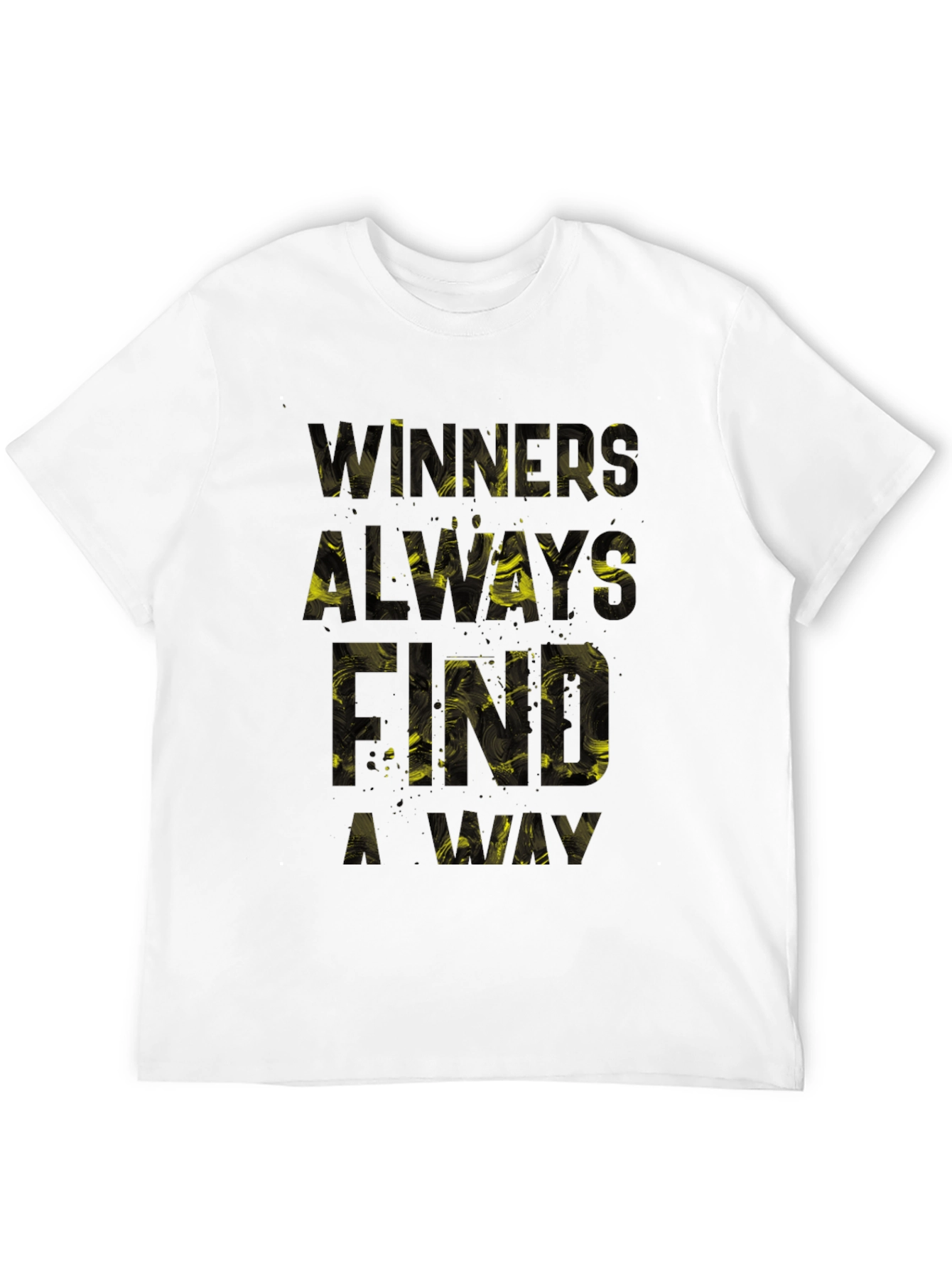 Winners Always Find A Way Graphic Tee - Black