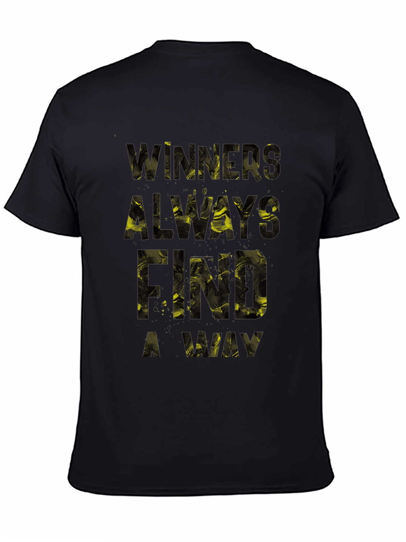 Winners Always Find A Way Graphic Tee - Black