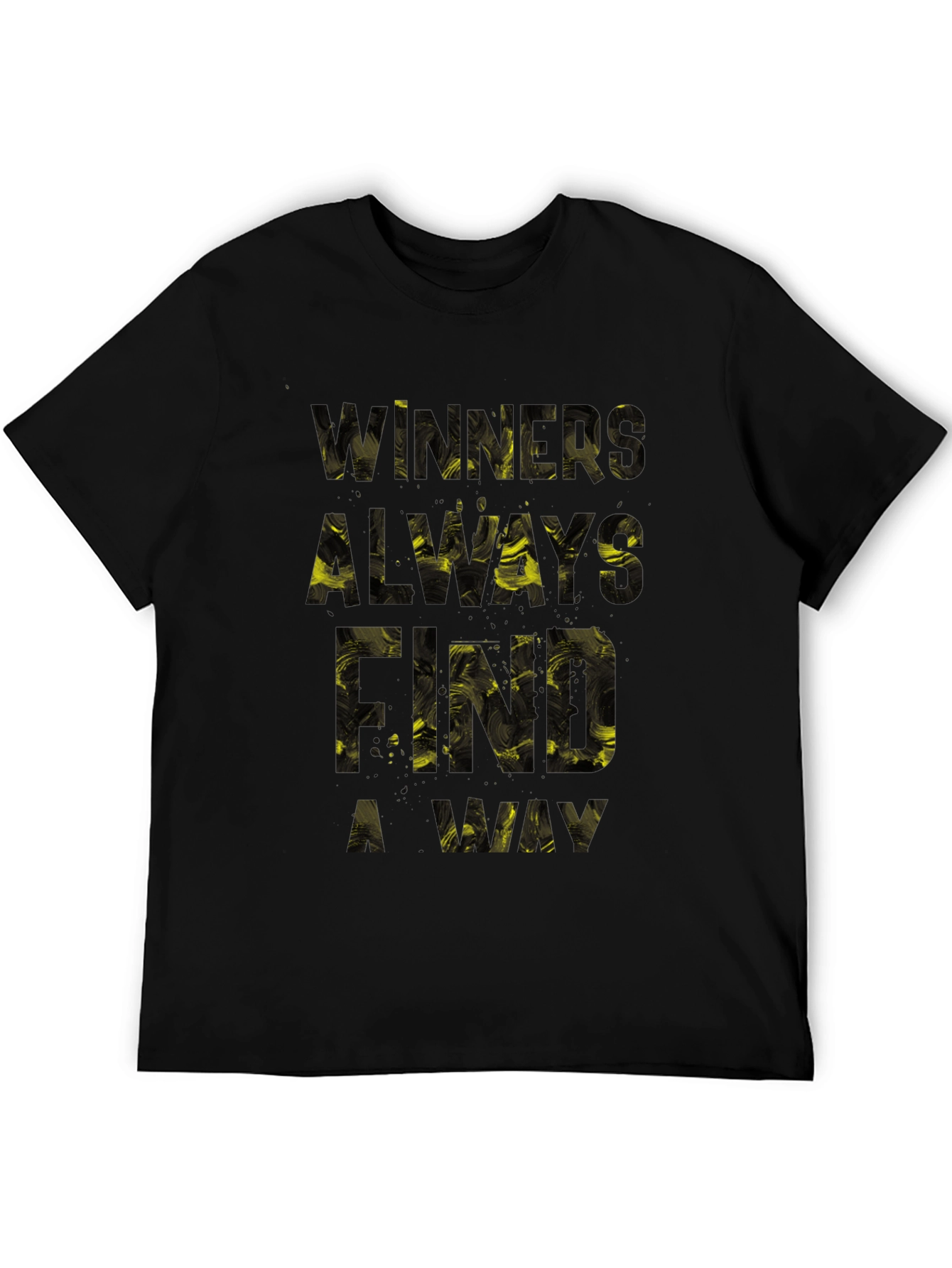 Winners Always Find A Way Graphic Tee - Black