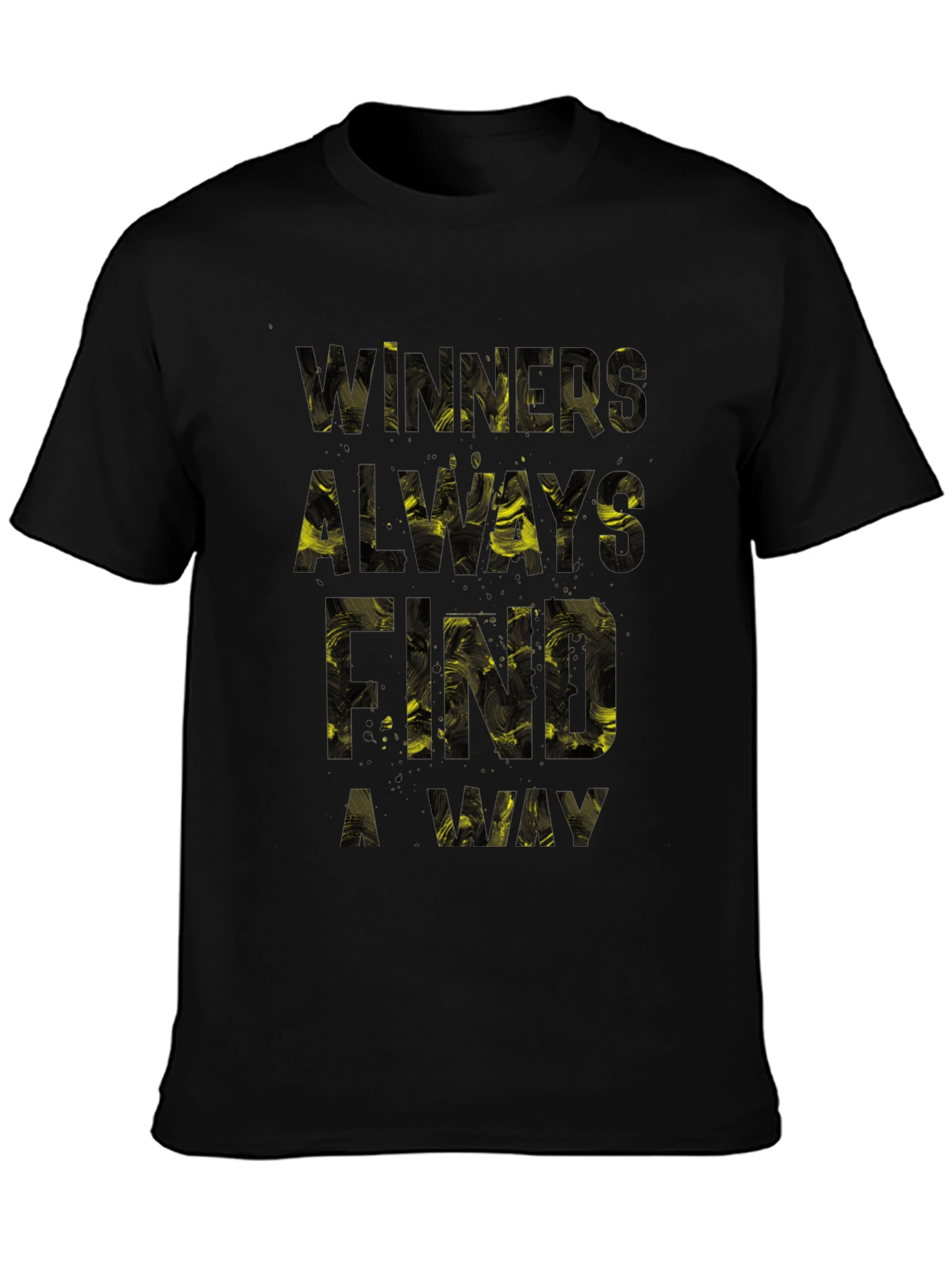 Winners Always Find A Way Graphic Tee - Black