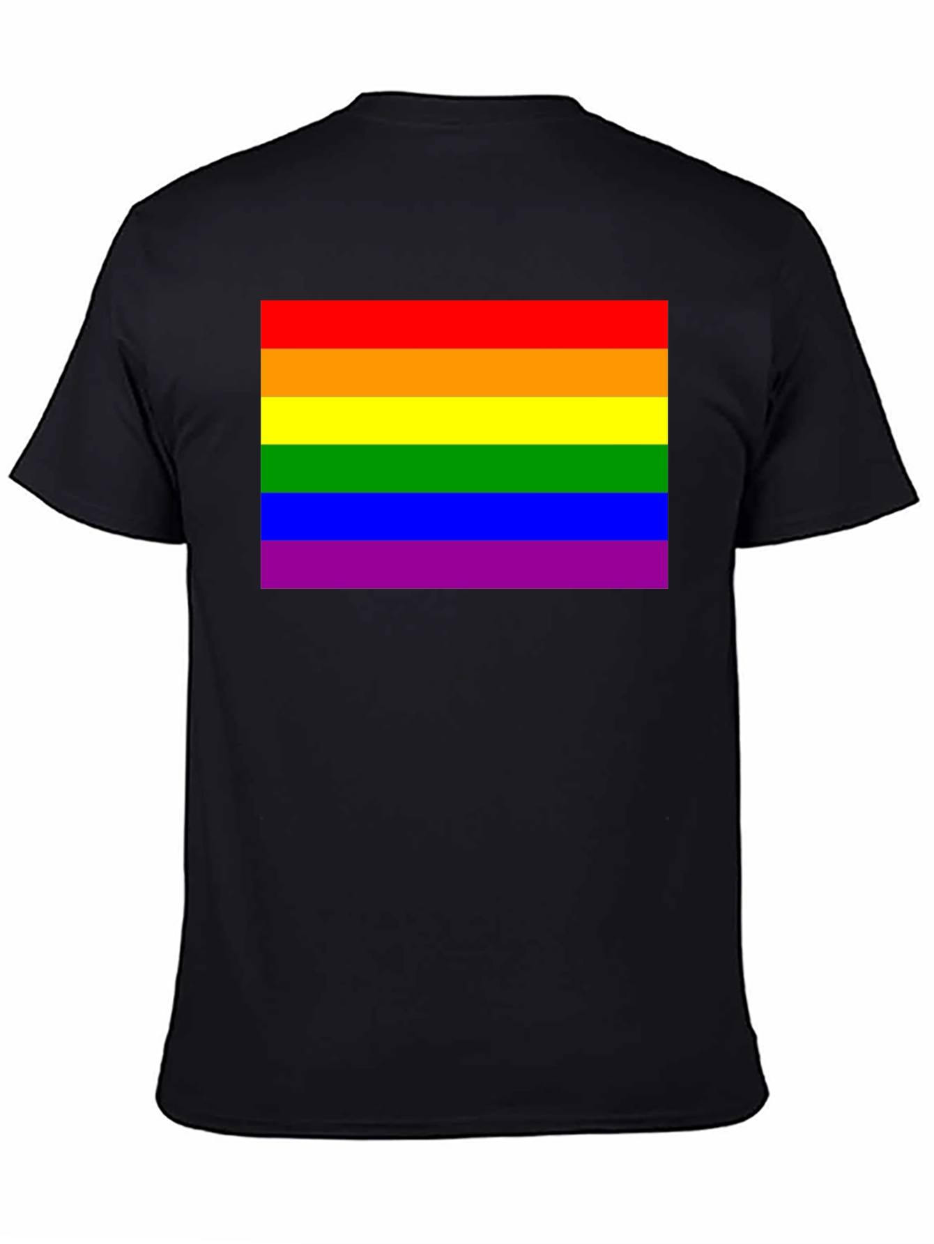Rainbow Pride Flag Black T-Shirt