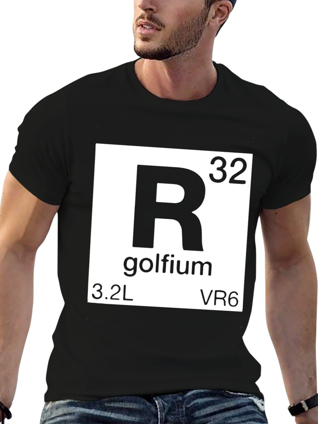Golfium Periodic Table T-Shirt - Novelty Funny Golf Tee