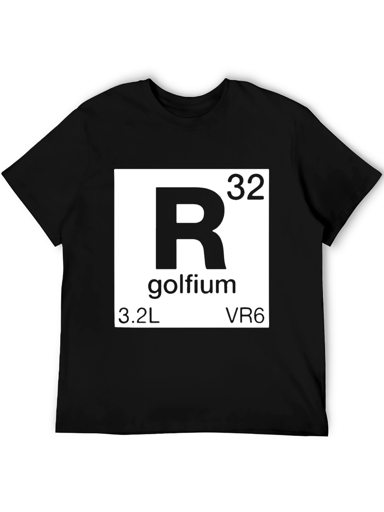 Golfium Periodic Table T-Shirt - Novelty Funny Golf Tee