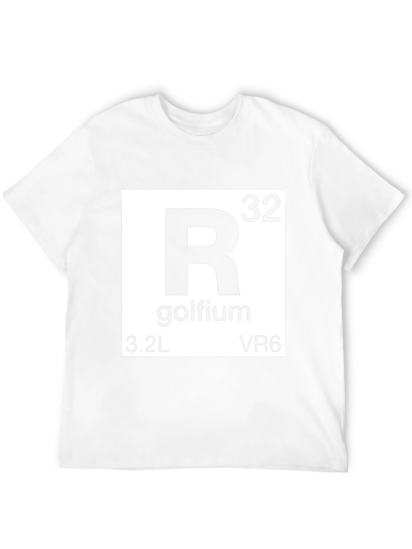Golfium Periodic Table T-Shirt - Novelty Funny Golf Tee