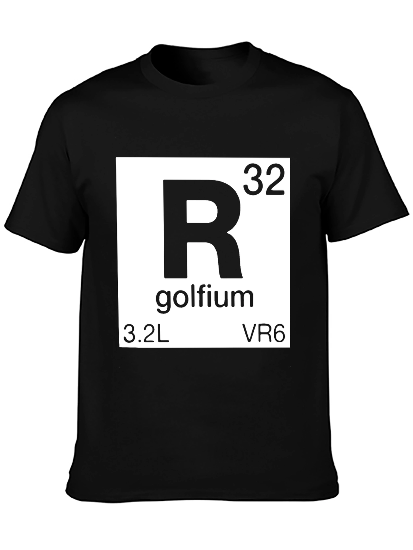 Golfium Periodic Table T-Shirt - Novelty Funny Golf Tee