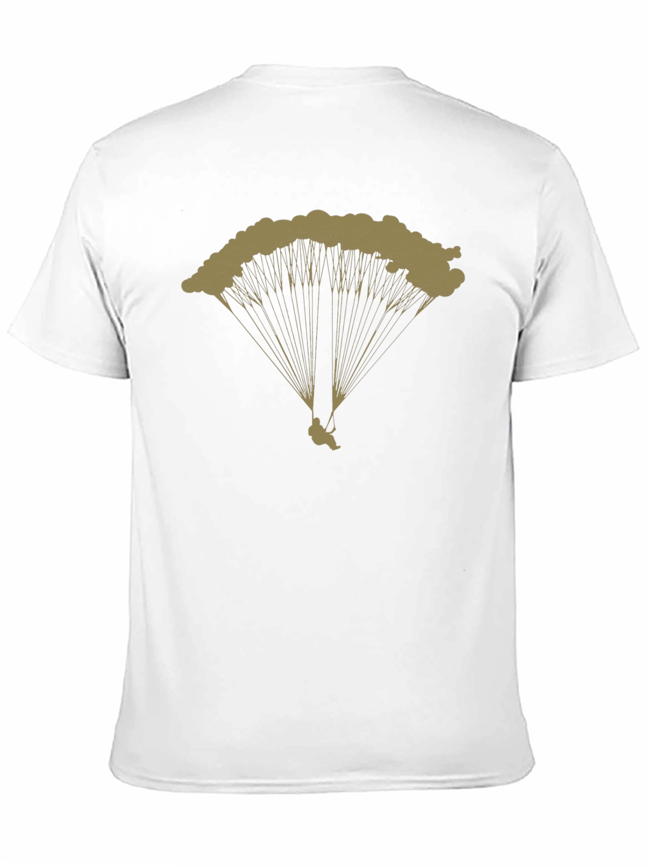 Parachute Graphic Tee - Black Cotton T-Shirt