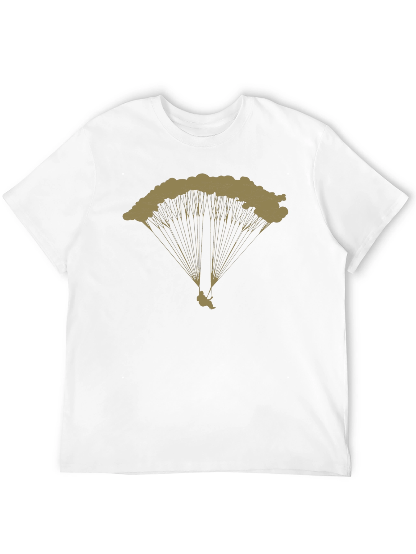 Parachute Graphic Tee - Black Cotton T-Shirt
