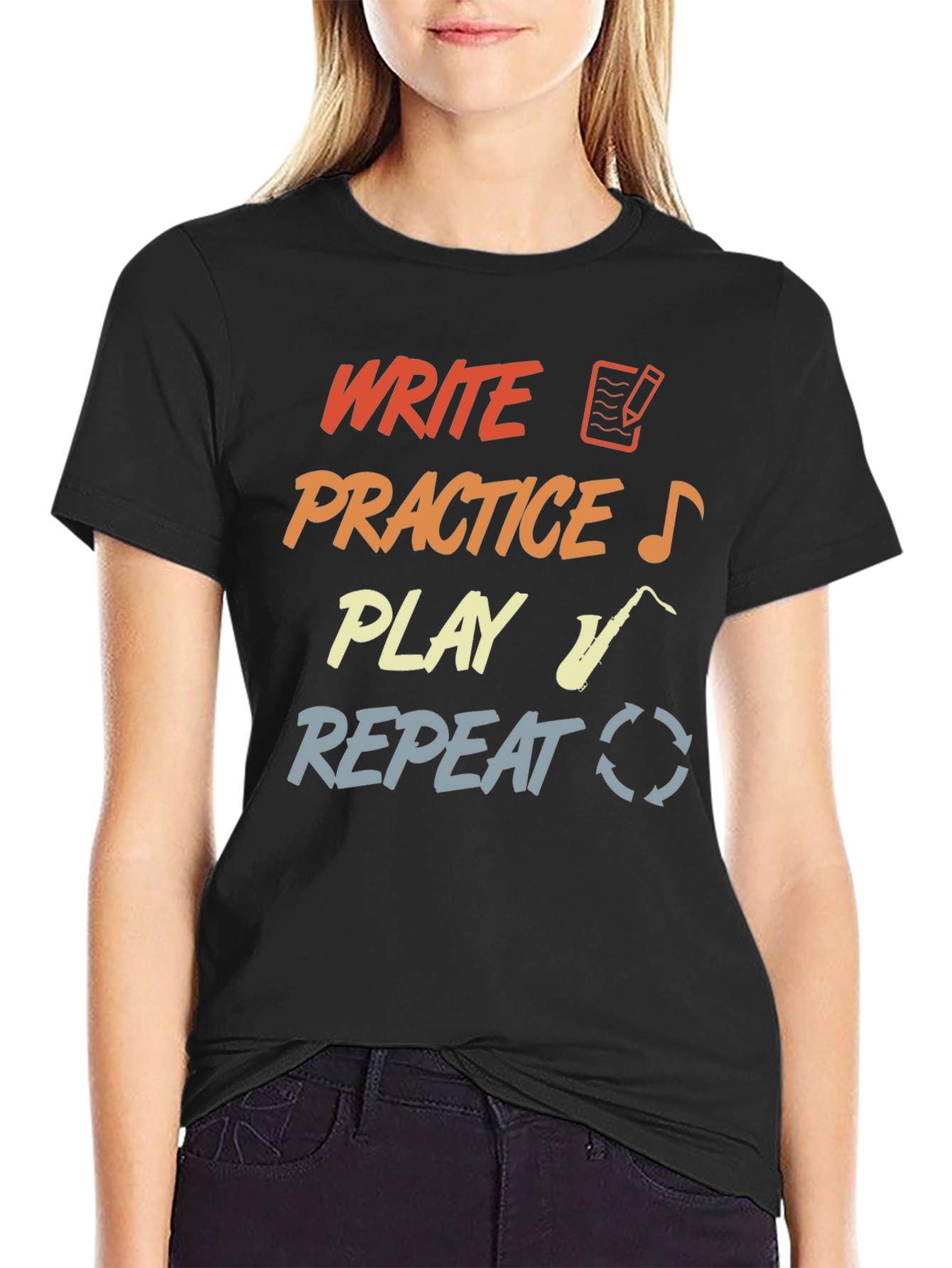 Write Practice Play Repeat T-Shirt