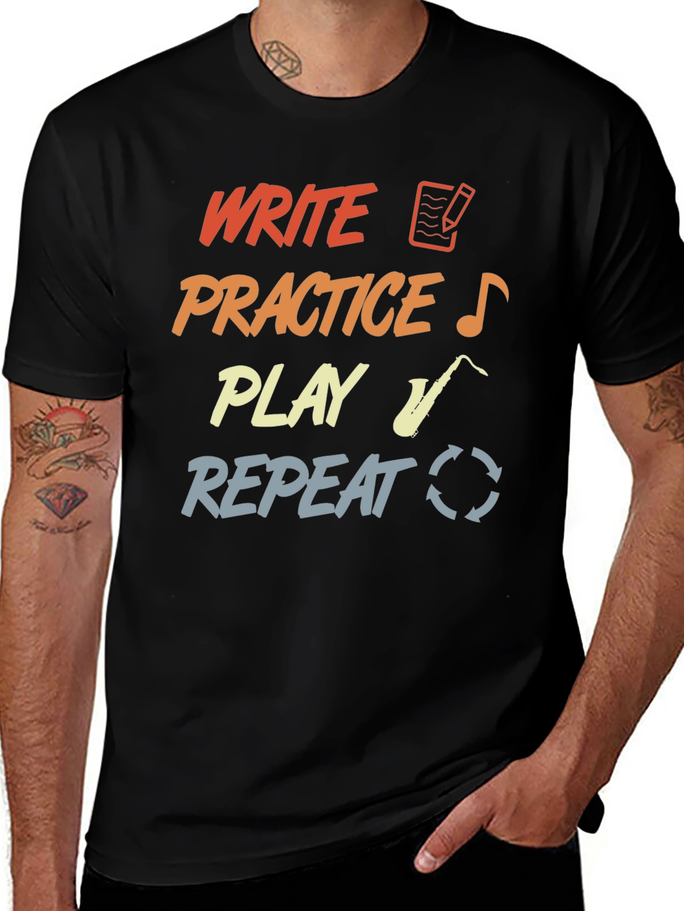 Write Practice Play Repeat T-Shirt