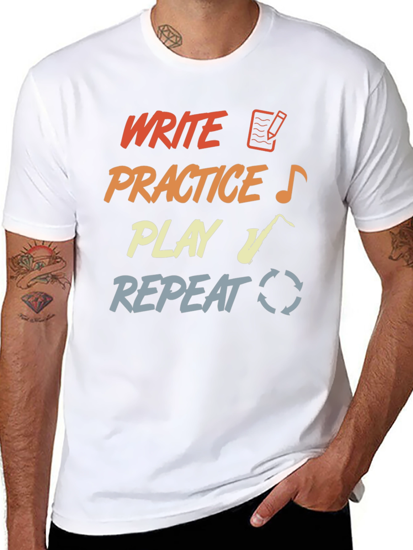 Write Practice Play Repeat T-Shirt