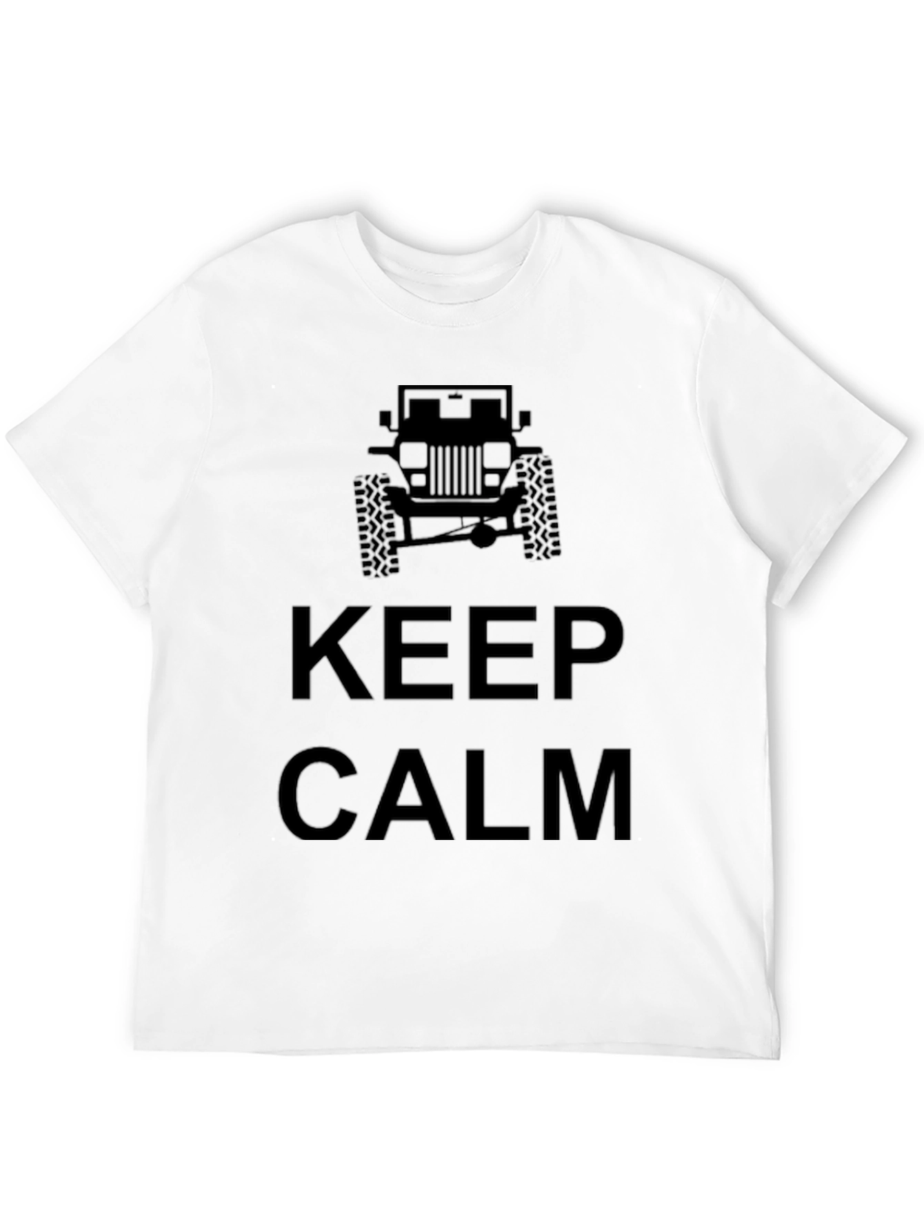Keep Calm Jeep T-Shirt - Black