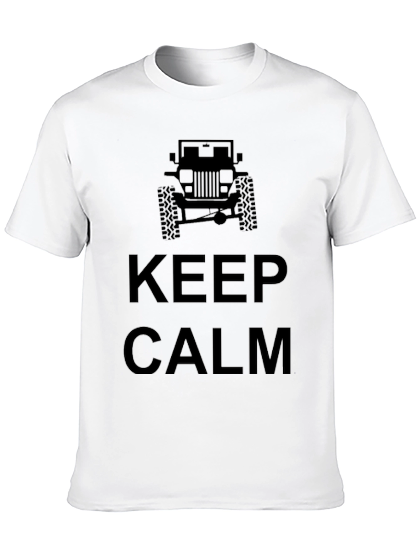 Keep Calm Jeep T-Shirt - Black