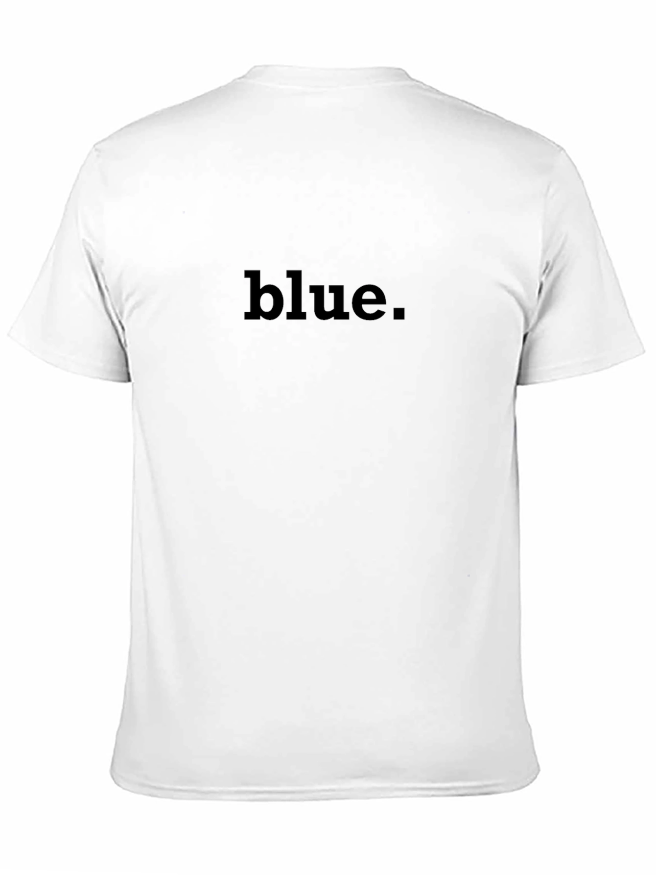 Blue Statement Tee - Stylish Black T-Shirt