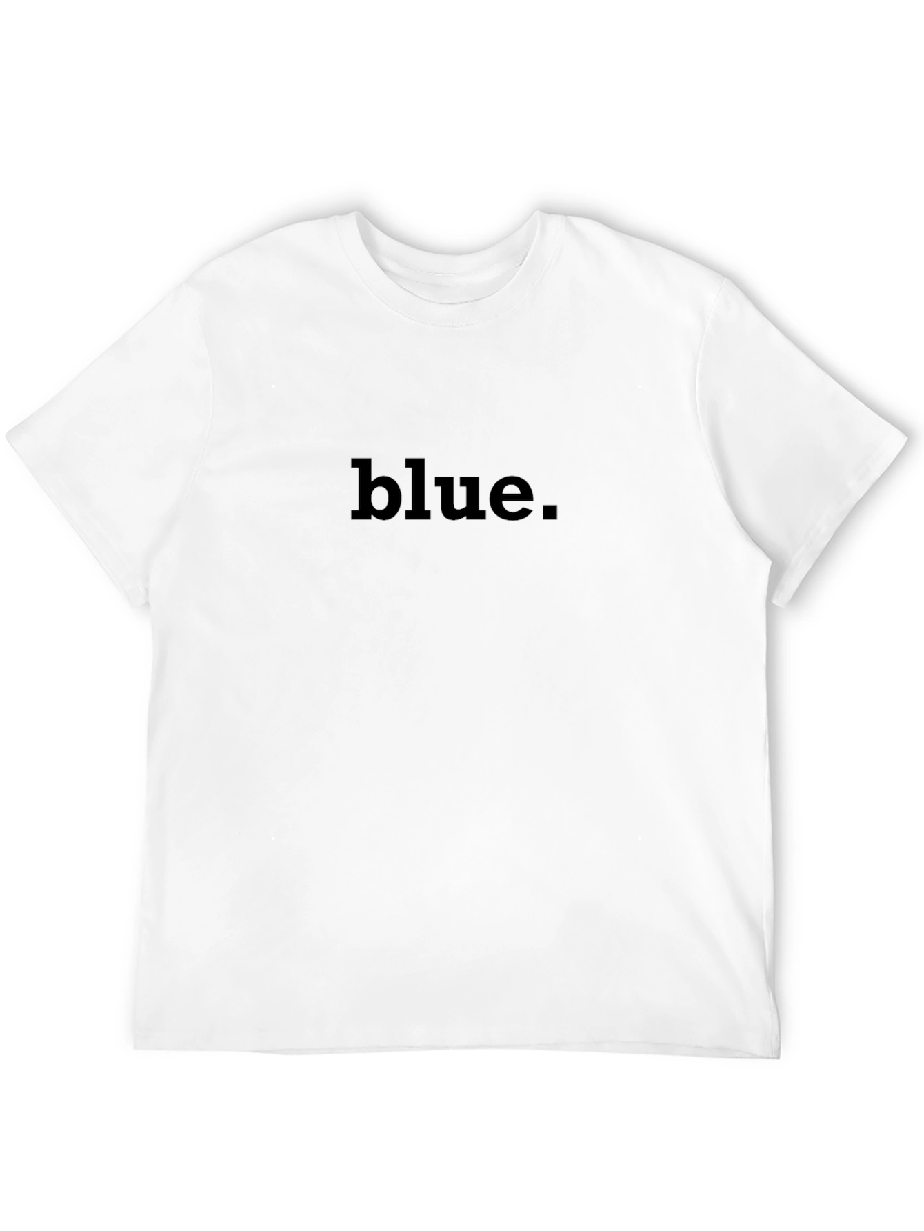 Blue Statement Tee - Stylish Black T-Shirt