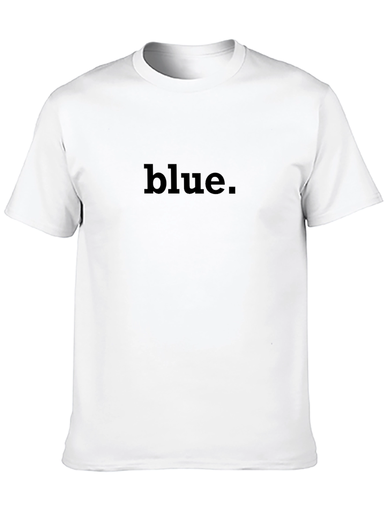 Blue Statement Tee - Stylish Black T-Shirt