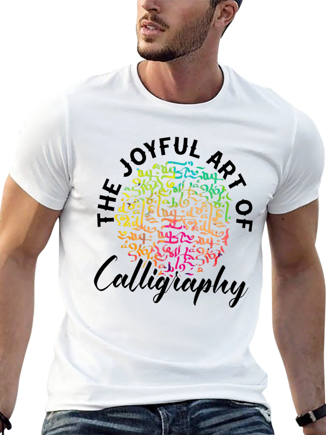 Joyful Art of Calligraphy Graphic T-Shirt