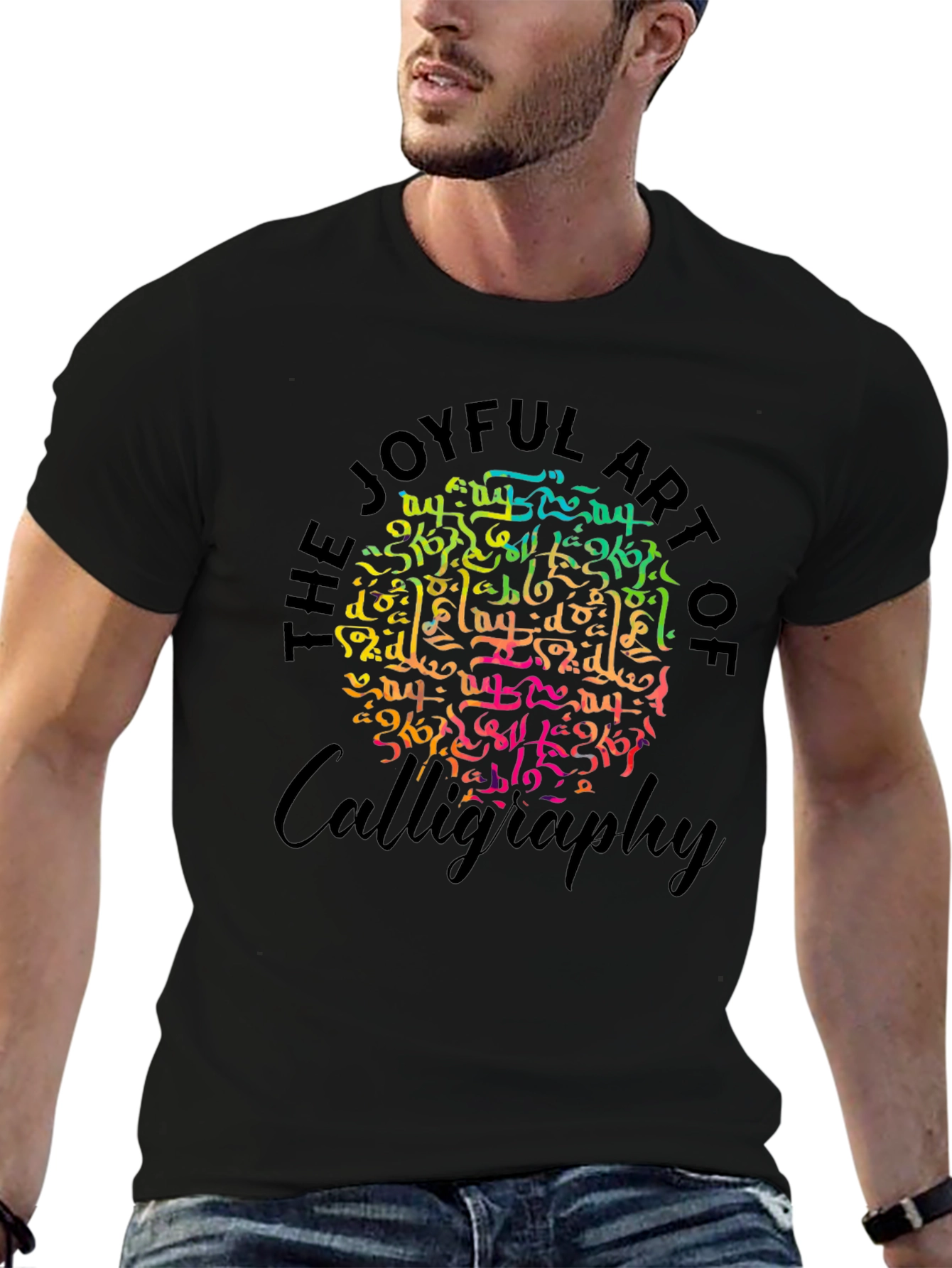 Joyful Art of Calligraphy Graphic T-Shirt