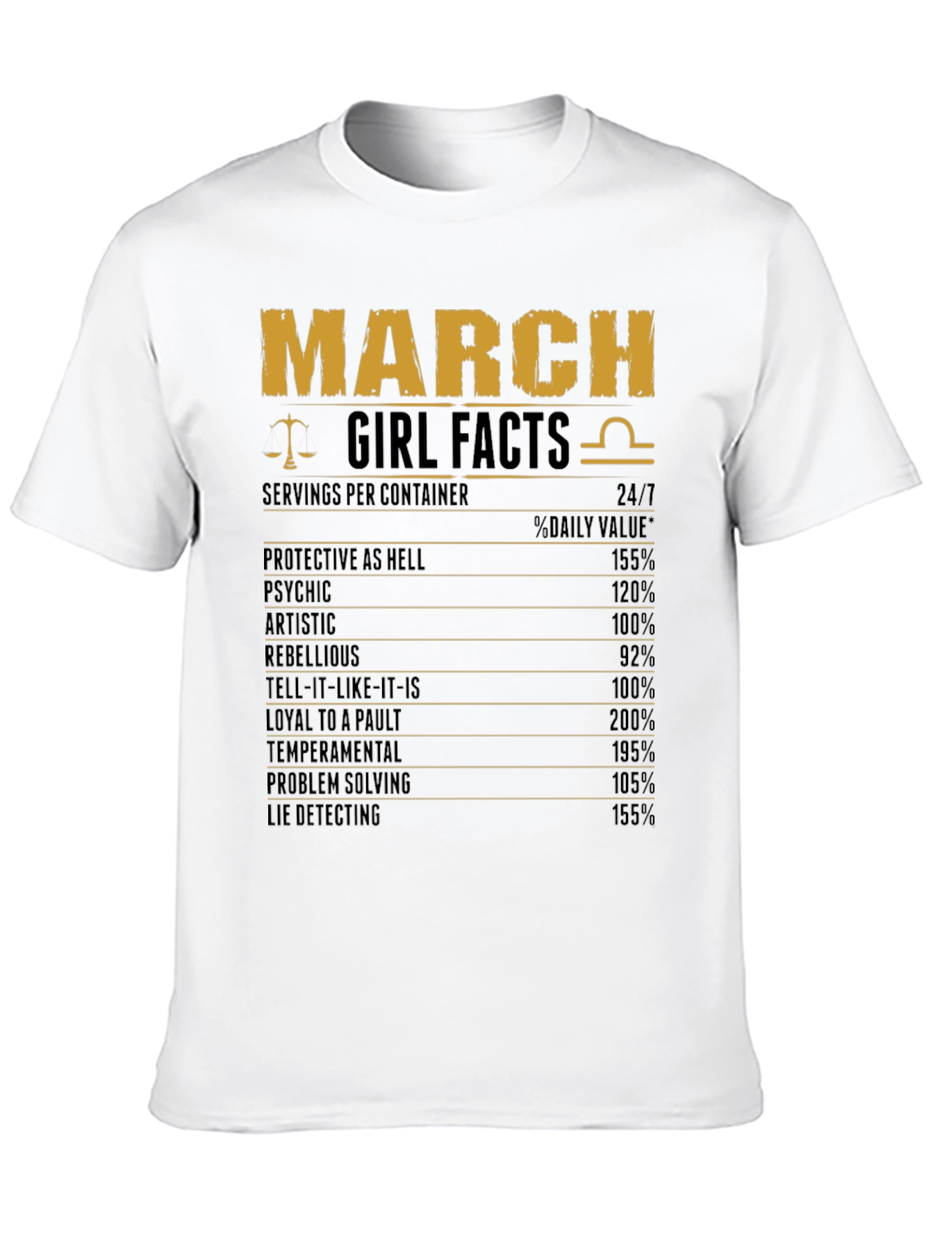 March Girl Facts T-Shirt